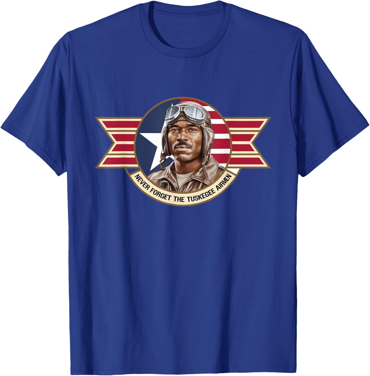 Retro Black Airmen T-Shirt Honoring WWII Tuskegee Pilots History - 7