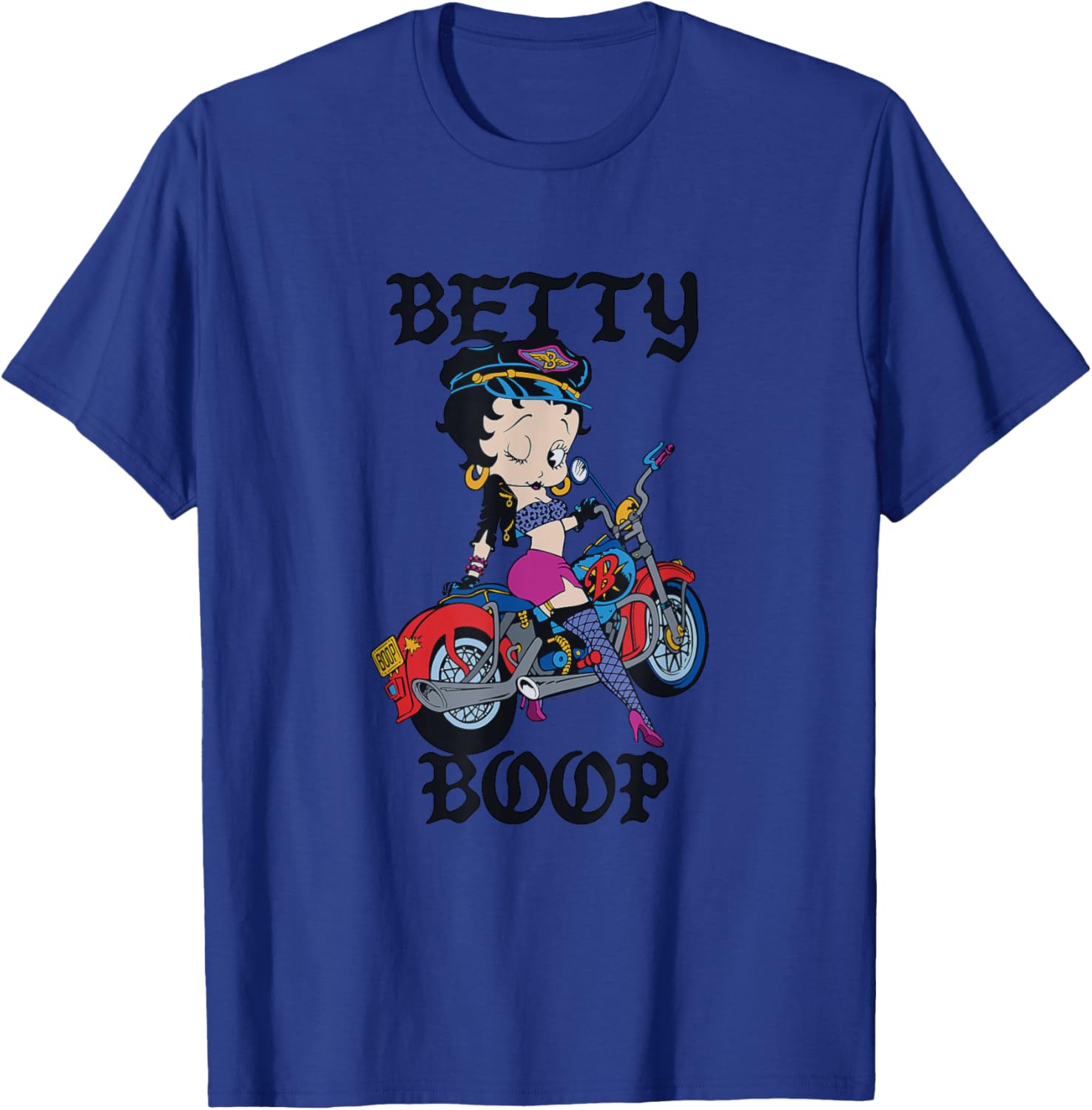 Betty Boop Vintage Biker Babe T-Shirt for Cool Retro Fashion Lovers - 18