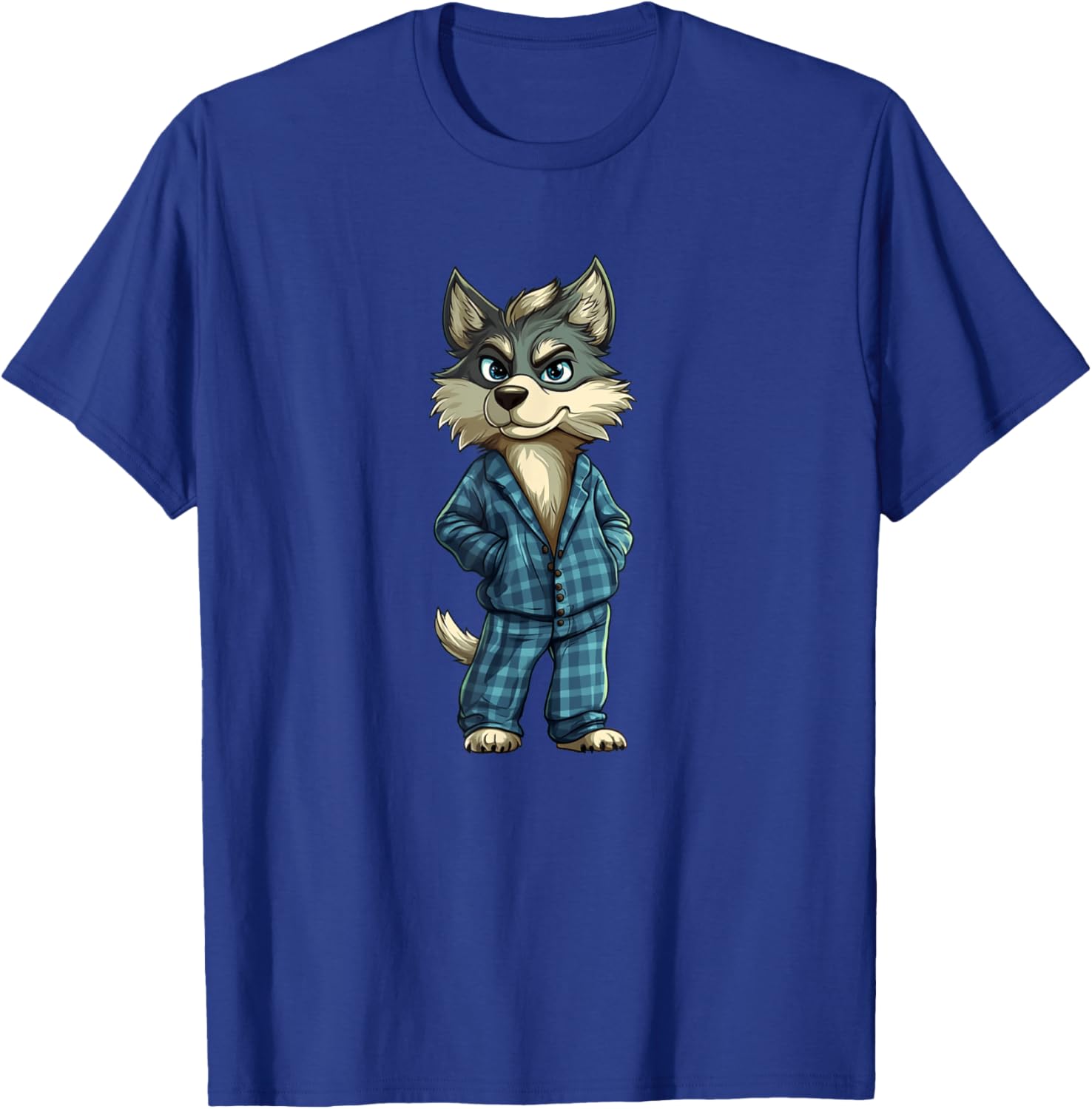 Funny Dreamy Wolf Pajama T-Shirt for Sleepy Boys and Girls - 23