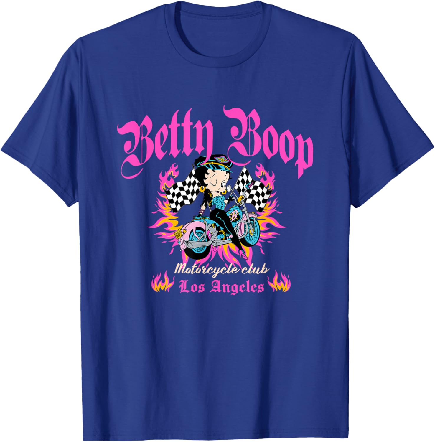 Betty Boop Born To Ride Motorcycle Club T-Shirt for Bike Lovers - 10