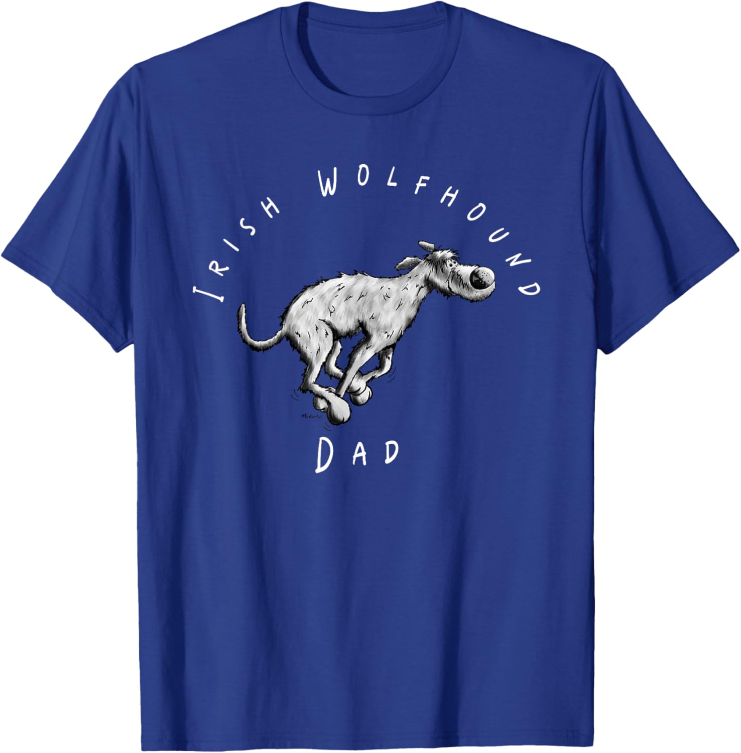 Irish Wolfhound Dad Fun Cartoon T-Shirt for Dog Lovers - Great Gift! - 2