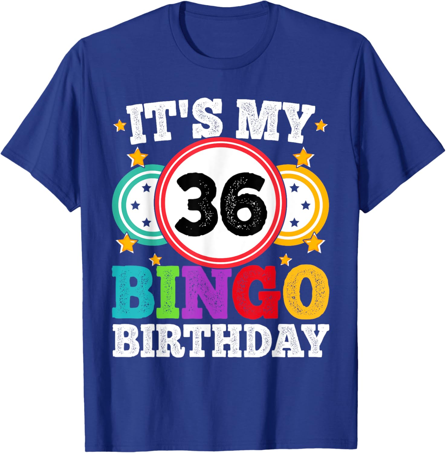 Funny 36th Birthday Bingo T-Shirt for Men and Women - Celebrate in Style - 15