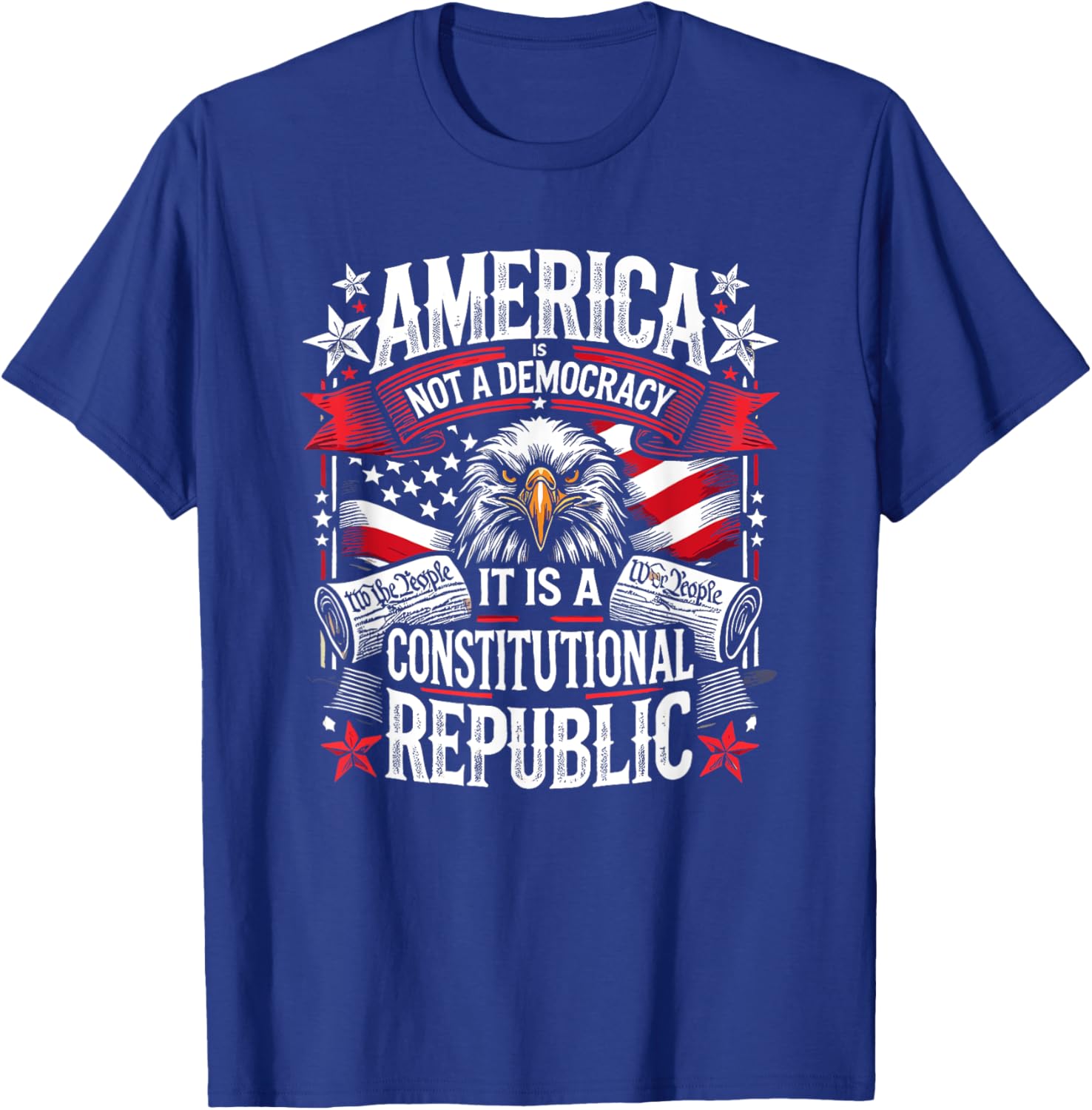 America Is Not A Democracy Constitutional Republic T-Shirt for Freedom Lovers - 25