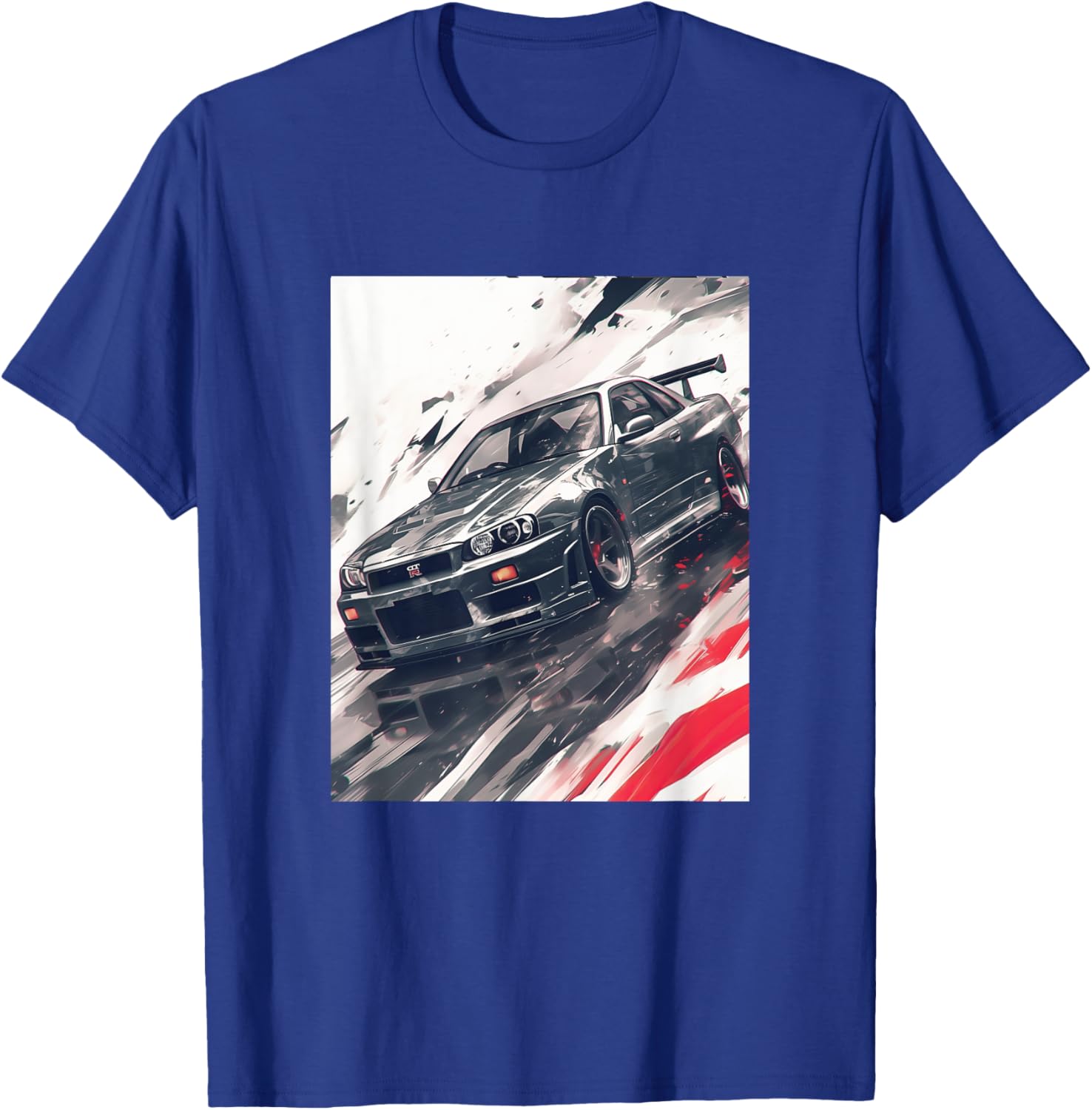 Anime Style JDM GT-R R34 Skyline Graphic Tee - Perfect for Car Lovers - 11