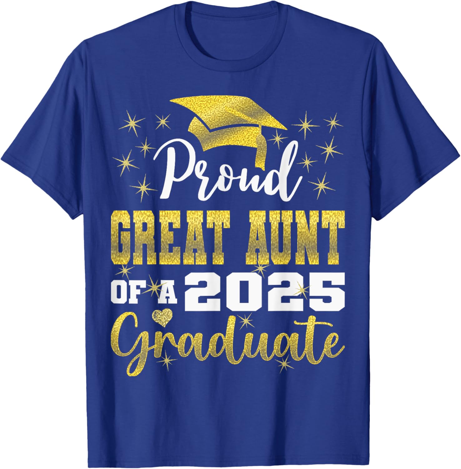 Super Proud Great Aunt 2025 Graduate Family T-Shirt for Celebrations - 2