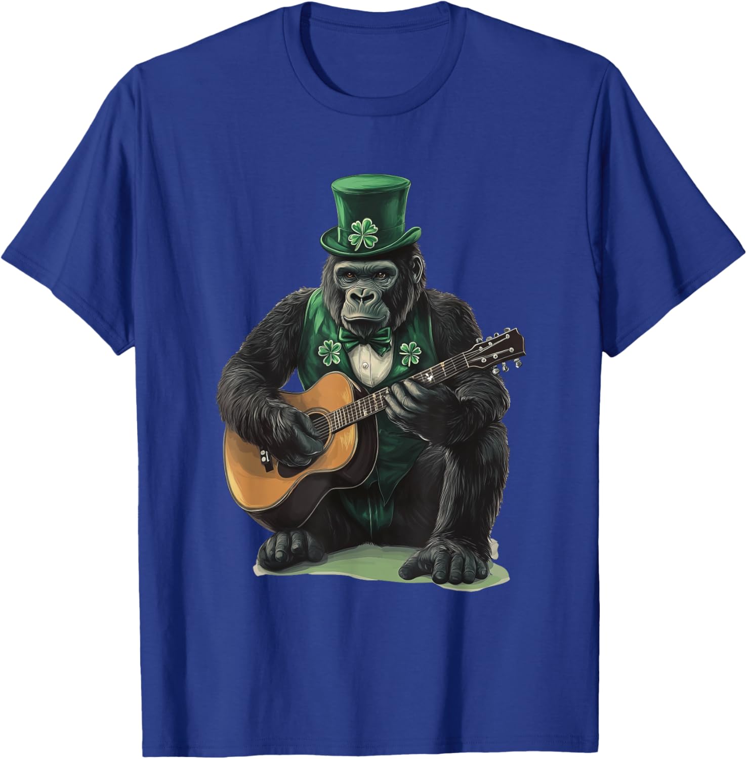 Saint Patrick's Day Gorilla T-Shirt Fun Style for Holiday Celebrations - 12