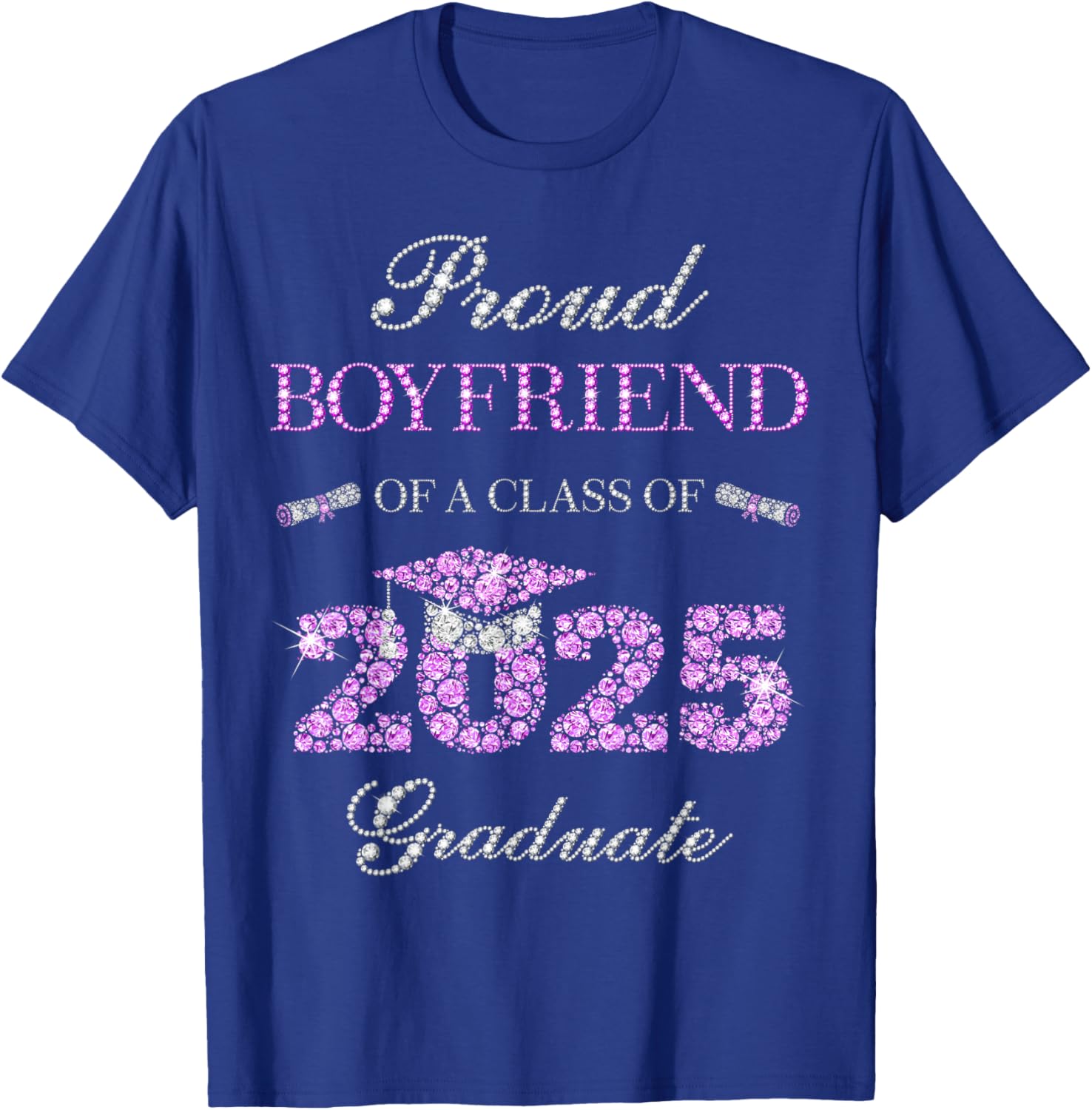 Proud Boyfriend of Class of 2025 Graduate T-Shirt for Celebrating Success - 15