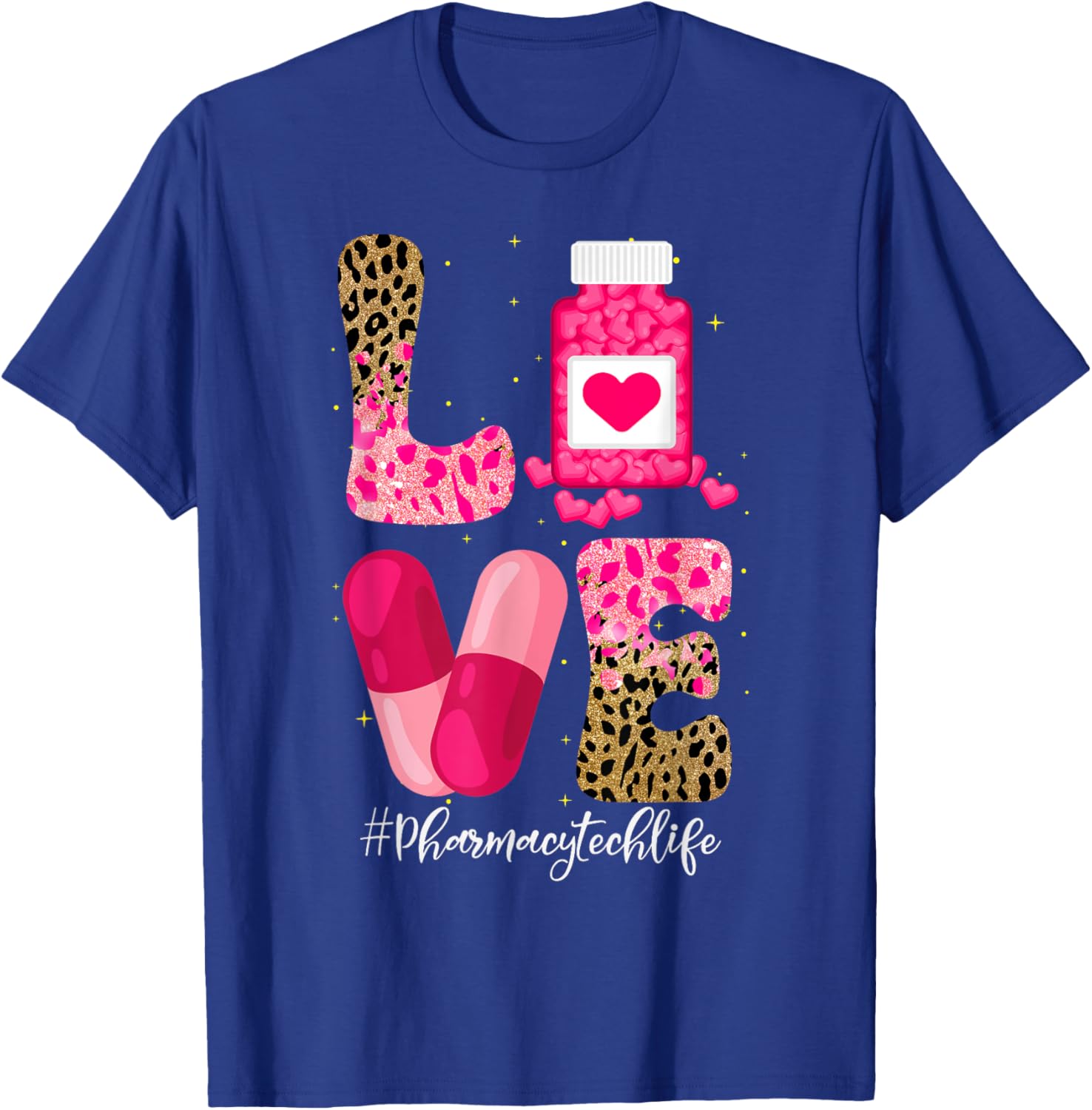 Love Pharmacy Tech Life T-Shirt for Pharmacy Technicians and Medicine Lovers - 28