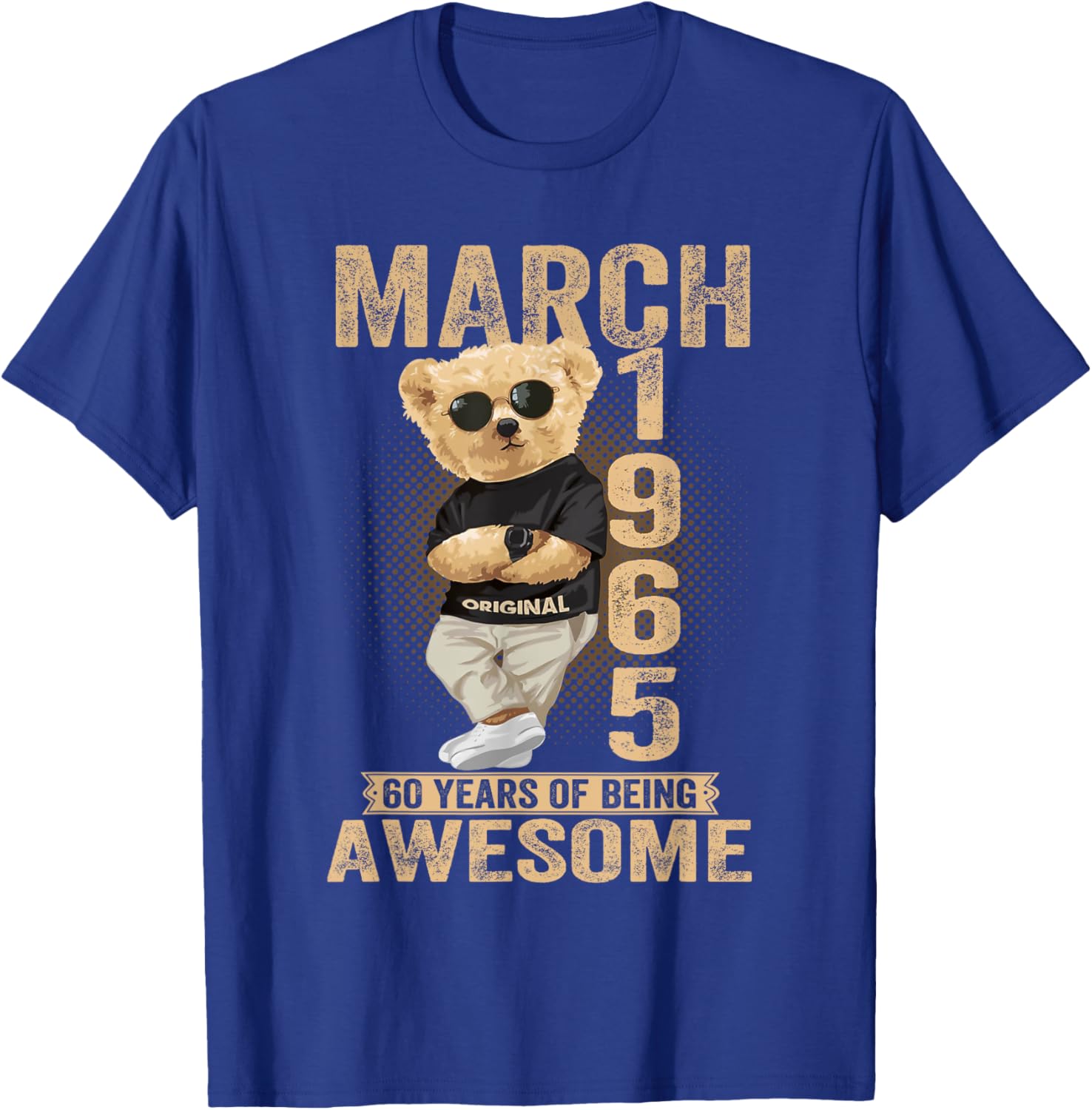 60th Birthday Teddy Bear T-Shirt for Men and Women Born in 1964 - 17