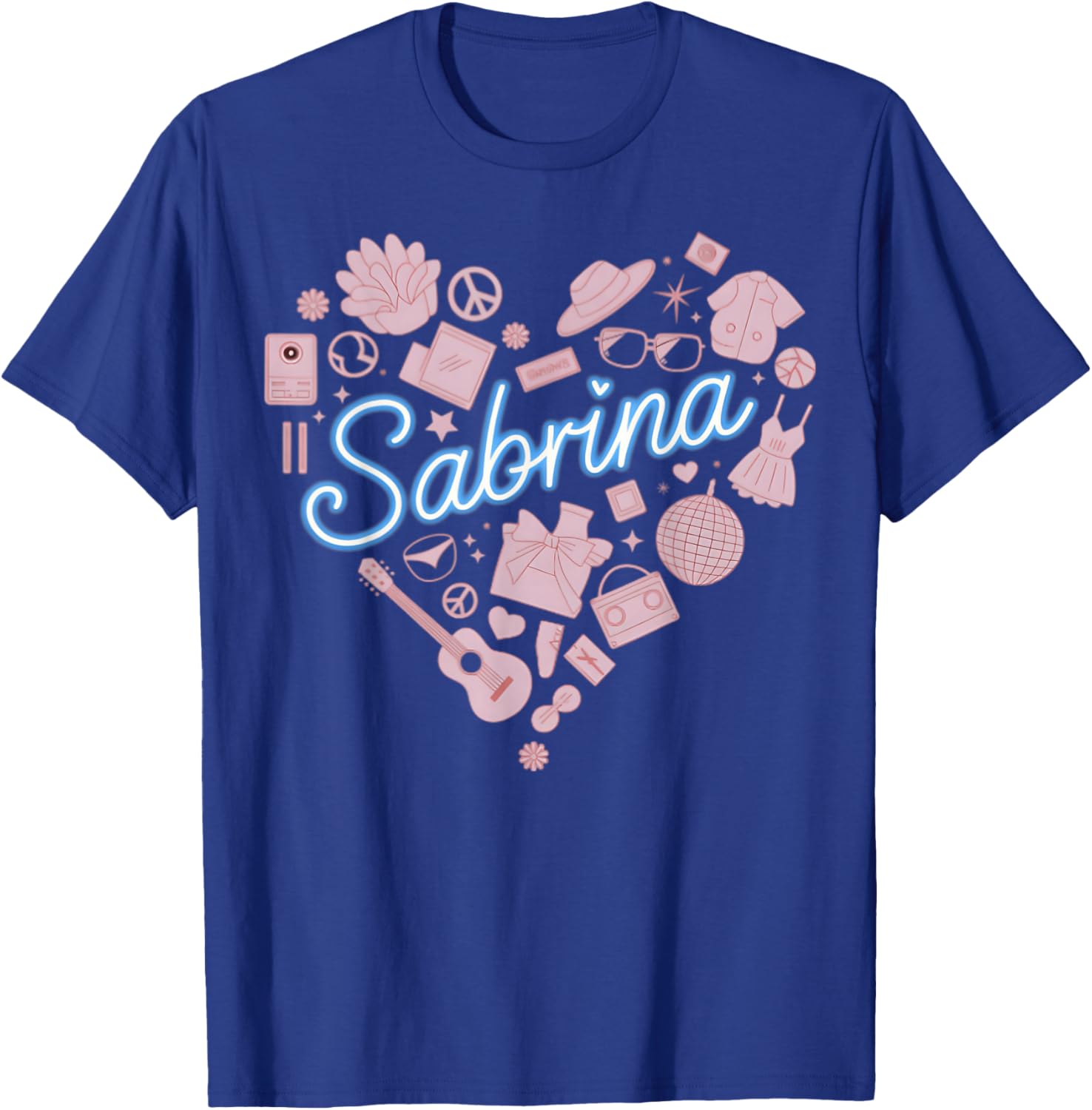 Personalized Girl Retro Sabrina Heart T-Shirt for Stylish Kids - 6