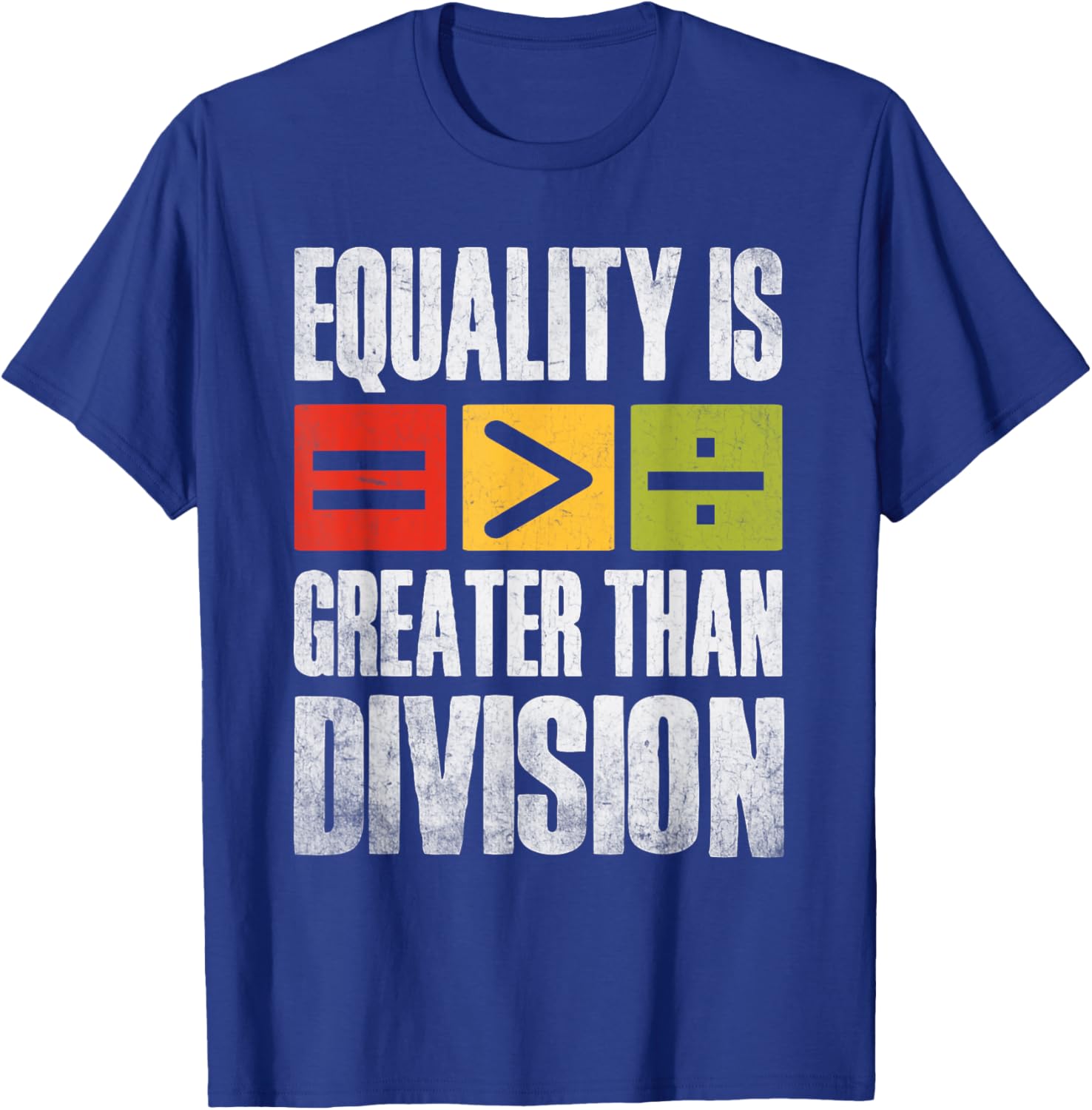 Equality is Greater Than Division Black History Month T-Shirt for All - 4