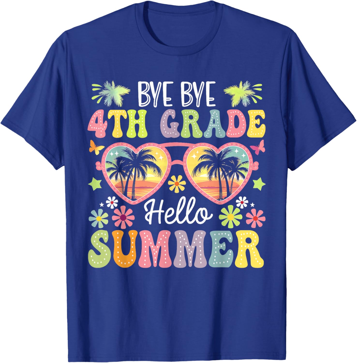 Goodbye 4th Grade Hello Summer Kids T-Shirt for Boys - Fun Last Day Style - 10