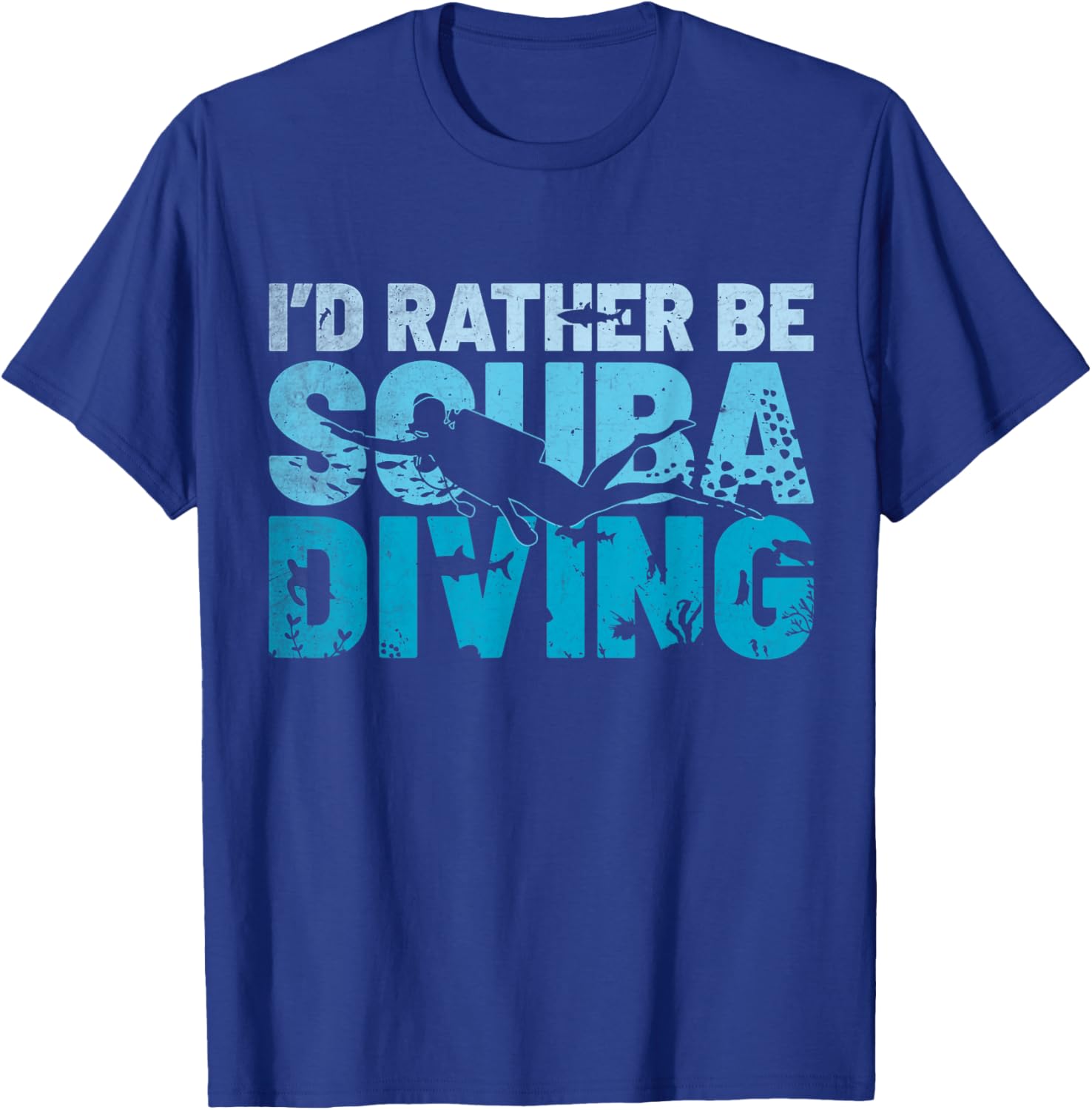 I'd Rather Be Scuba Diving T-Shirt for Ocean Instructors and Divers - 11