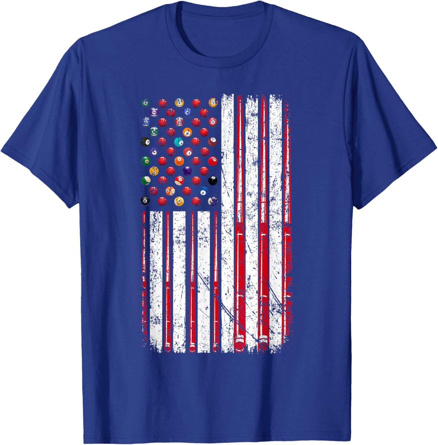 American Flag Pool Player T-Shirt for Billiard Lovers, USA Pride Apparel - 16