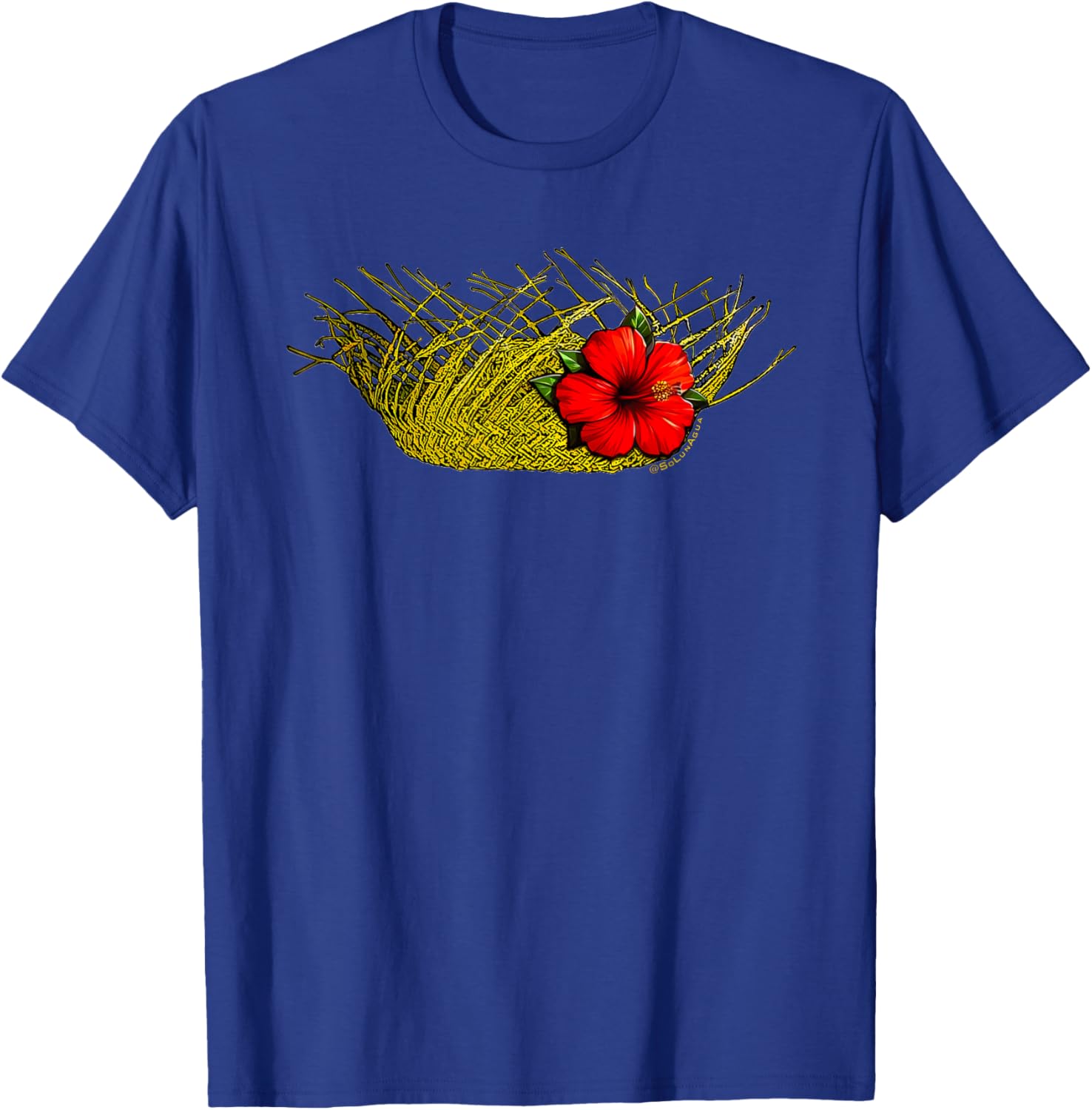 Puerto Rican Jibaro Pava Hat and Vibrant Maga Flower T-Shirt Combo - 13
