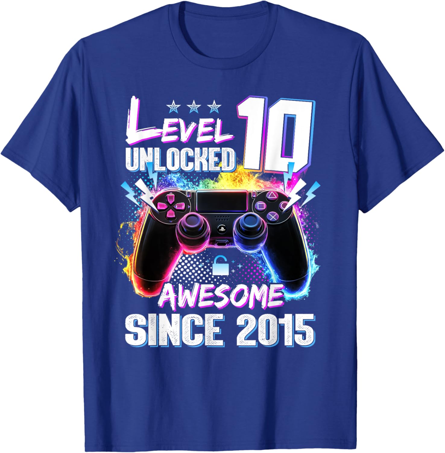 Level 10 Unlocked 10th Birthday T-Shirt Awesome Gift for Kids - 4