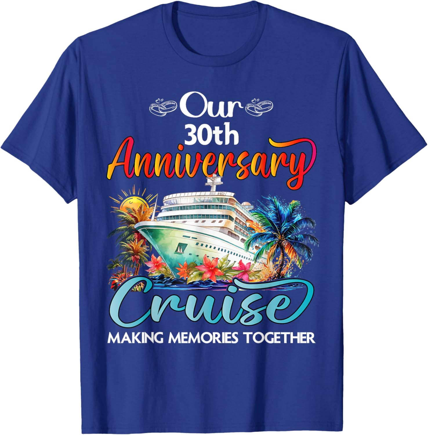30th Anniversary Cruise T-Shirt for Couples - Perfect Gift for Him & Her - 11