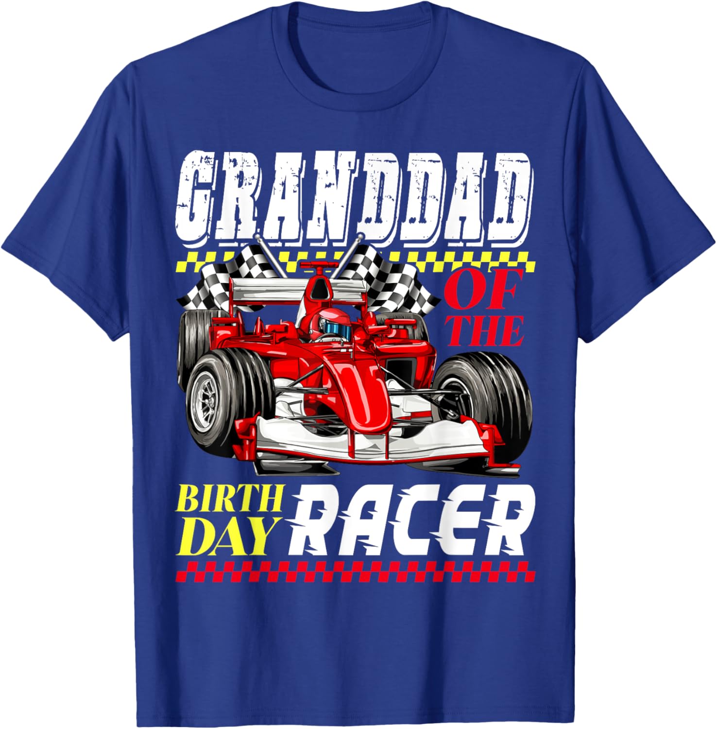 Race Car Party Granddad T-Shirt Perfect for Birthday Racer Fans - 3