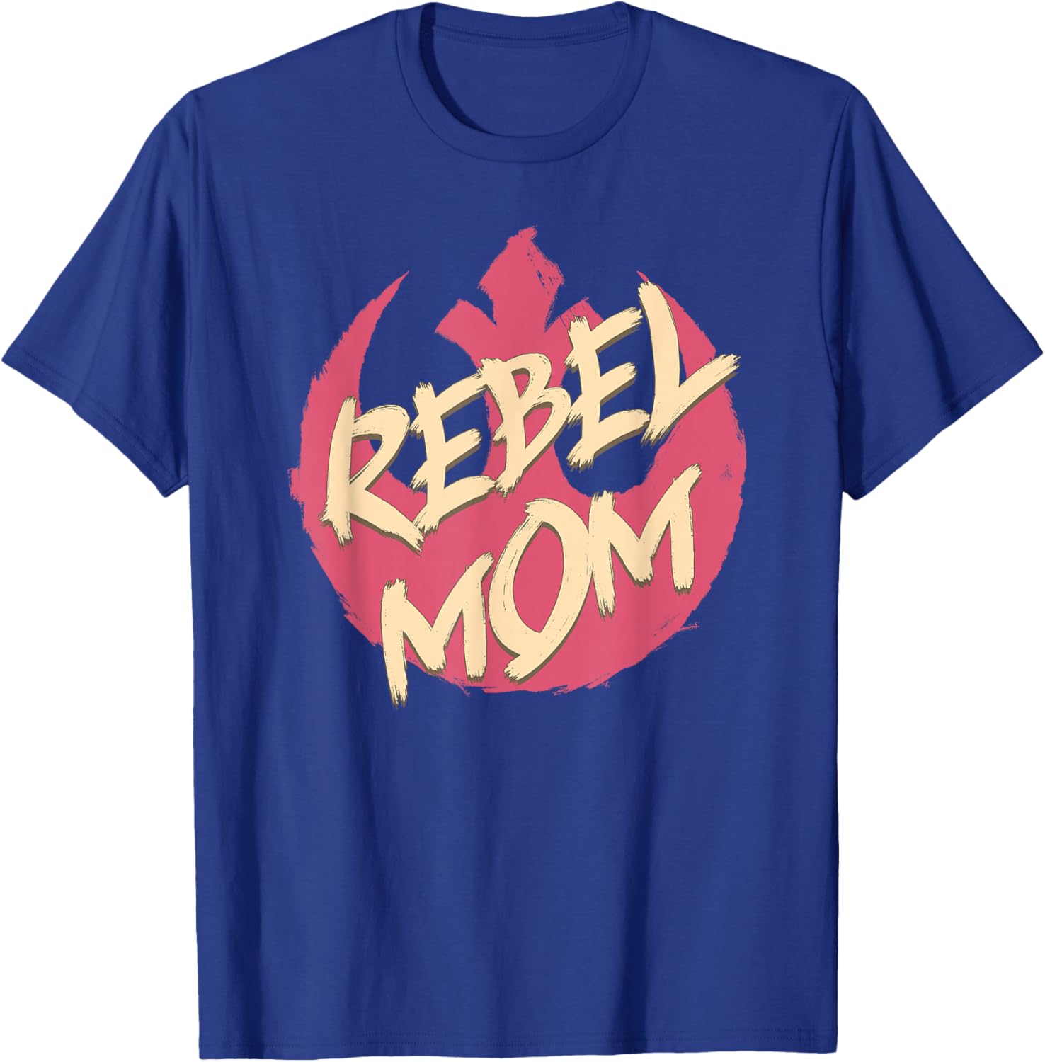 Star Wars Mother's Day Rebel Mom Distressed Logo T-Shirt for Her - 5