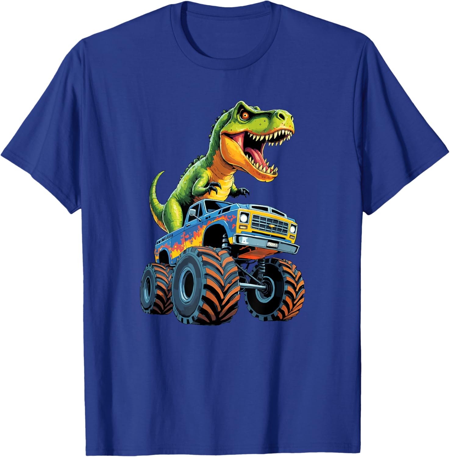 Monster Truck Dinosaur Birthday Party T-Shirt for Boys - Fun & Exciting! - 8
