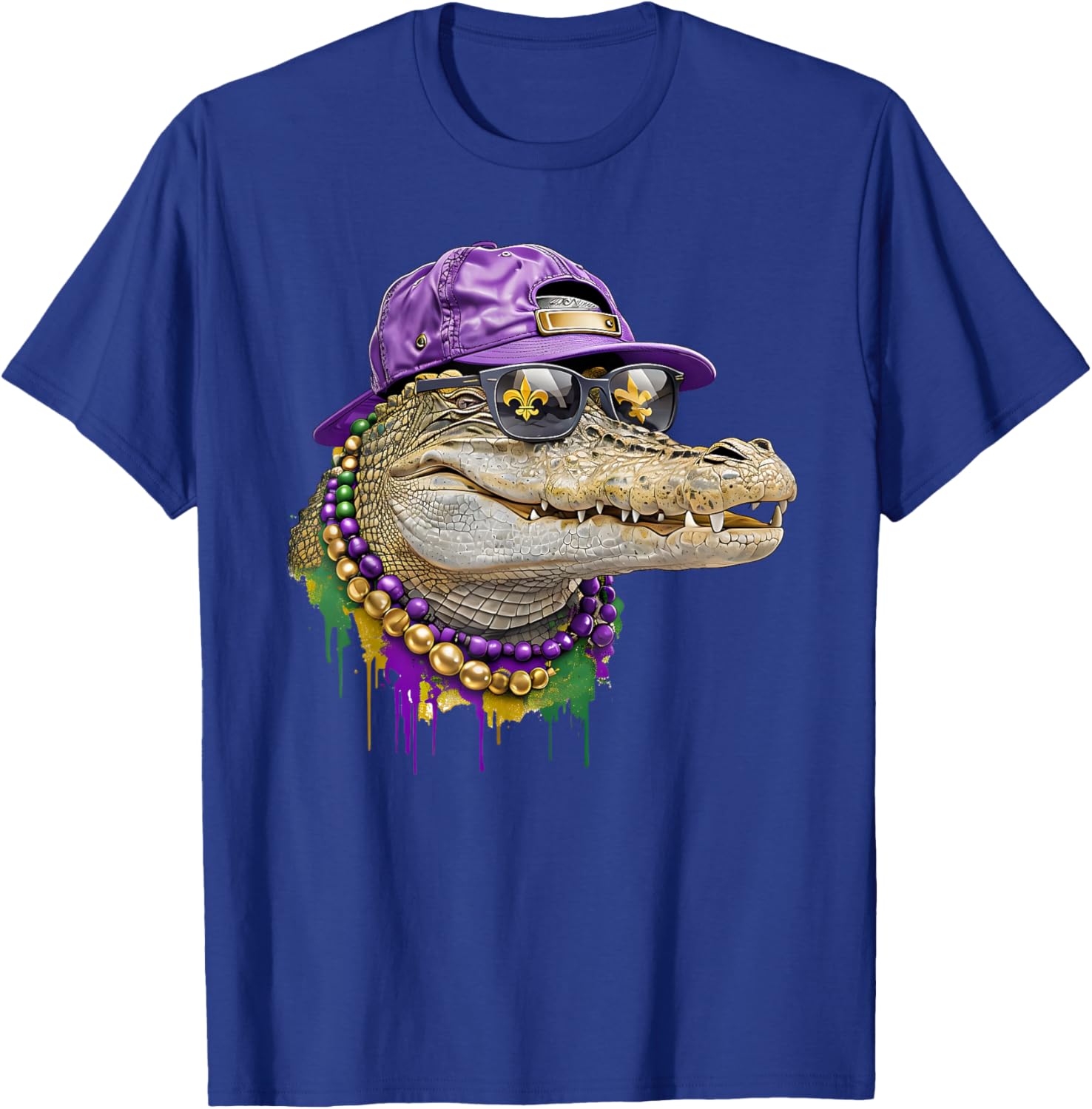 Mardigator Alligator Costume T-Shirt for Mardi Gras Fun for Everyone - 13