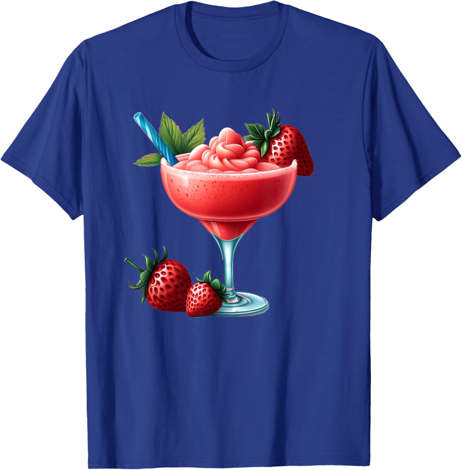 Frozen Strawberry Daiquiri T-Shirt for Fun Summer Vibes and Relaxation - 23