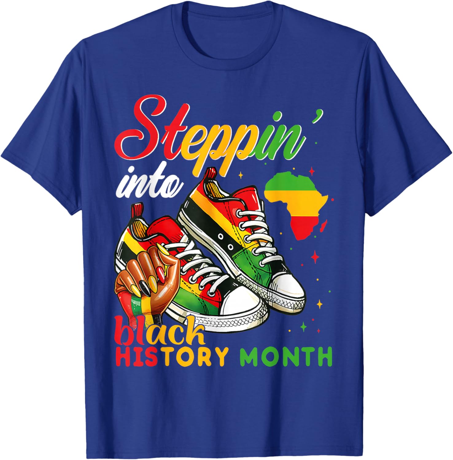 Black History Month Sneakers T-Shirt for Black Girls - Celebrate Heritage - 2