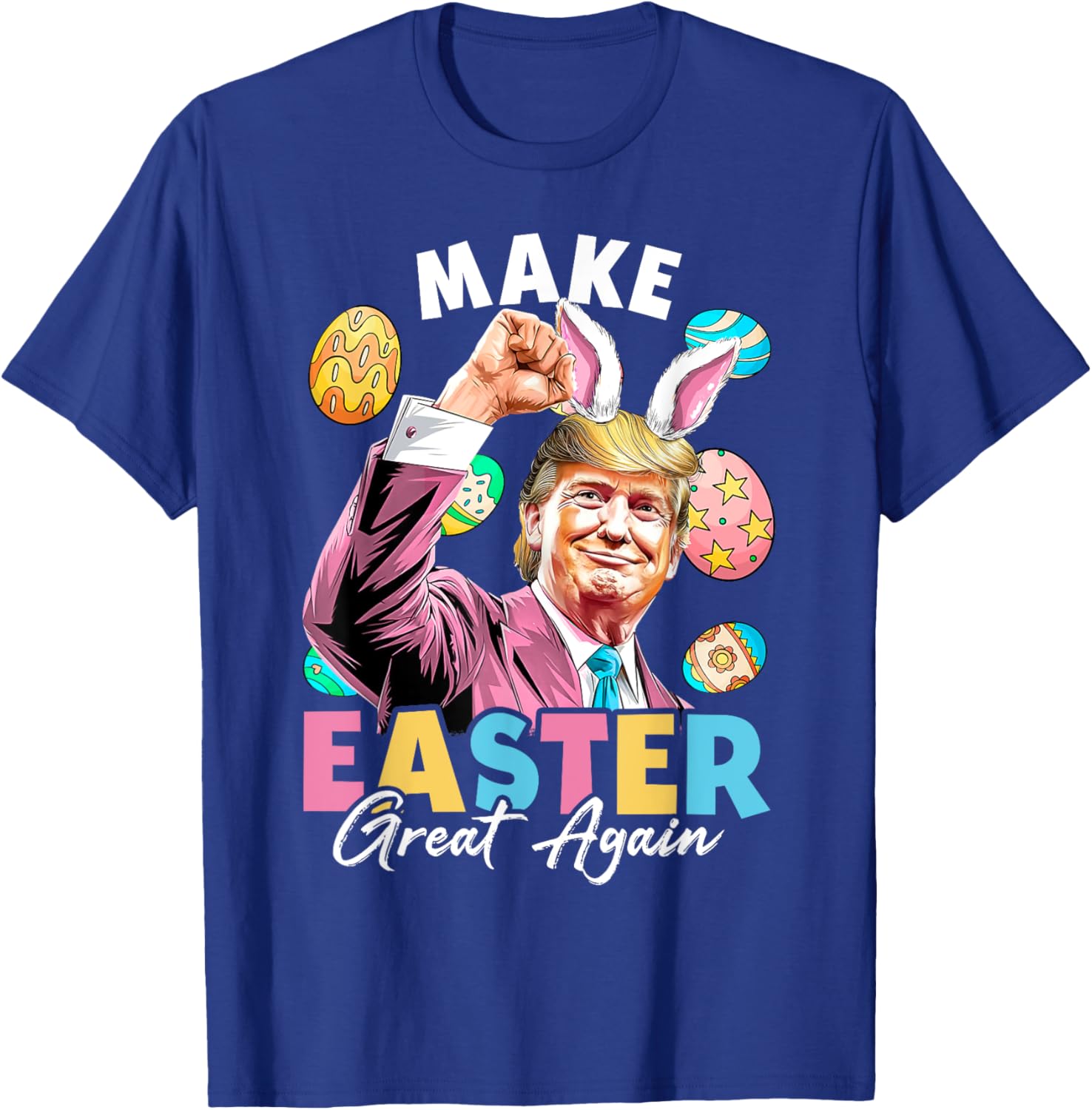 Funny Trump Easter Bunny Hunt T-Shirt for Holiday Fun and Laughter - 6
