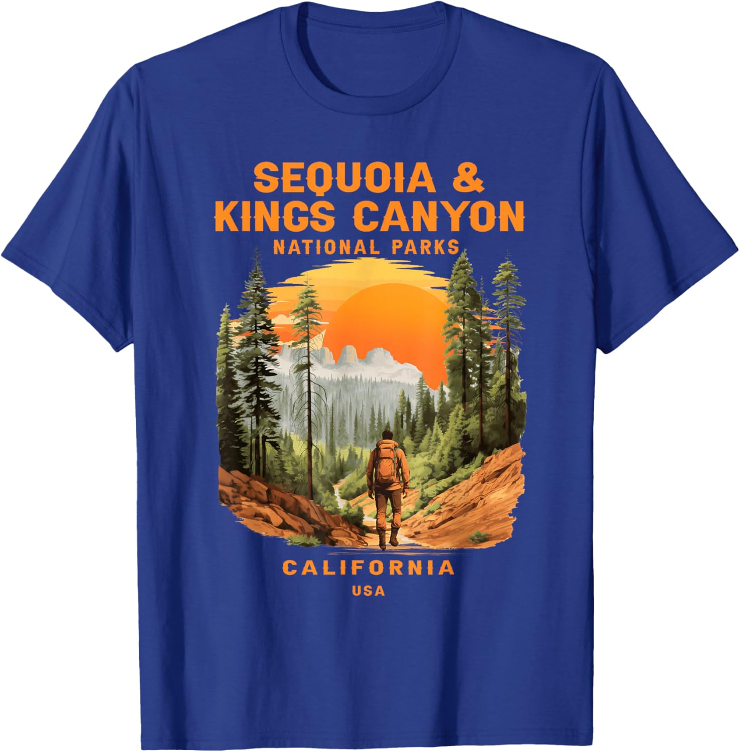 Sequoia Kings Canyon National Parks Hiking Tee Comfortable Outdoor Shirt - 3