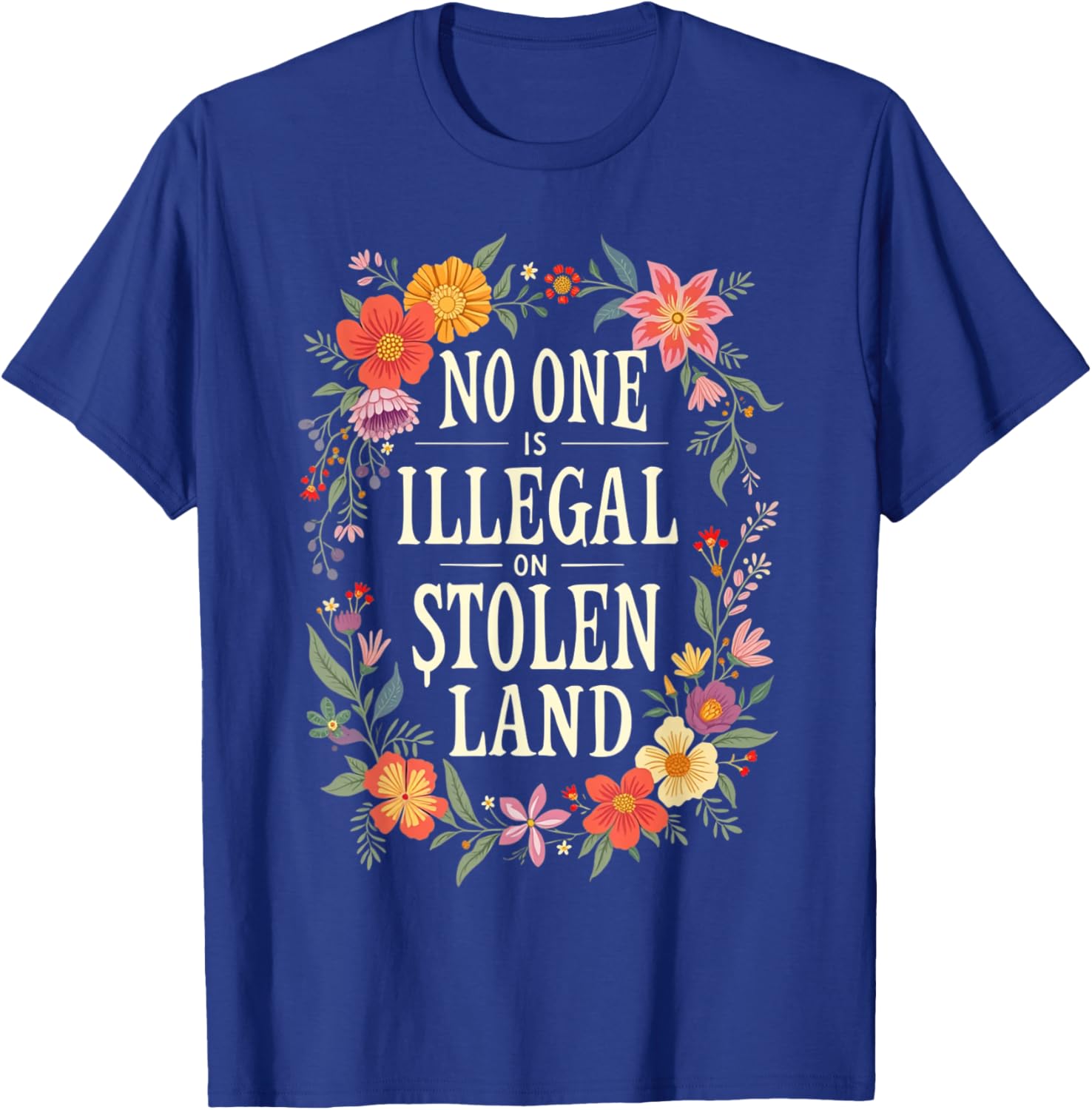 Native American No One Is Illegal T-Shirt for Bold Statement Style - 1