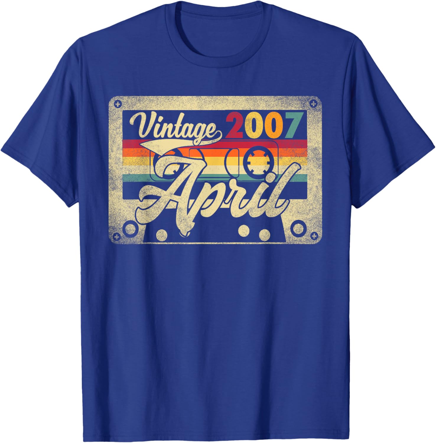 Funny Vintage April 2007 18th Birthday Retro T-Shirt for Celebration - 1