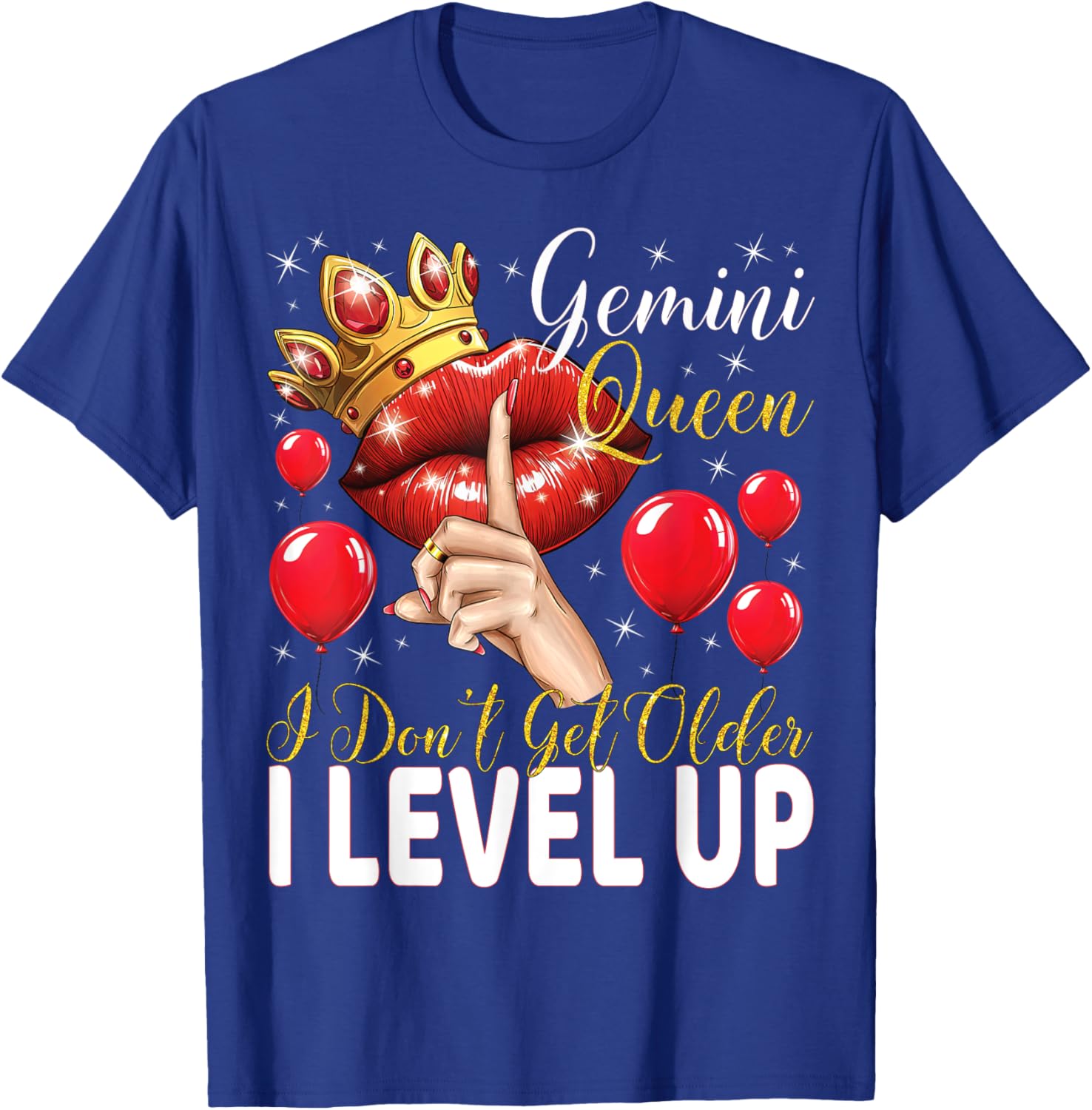 Gemini Queen Level Up Birthday T-Shirt for Fun Celebrations - 8