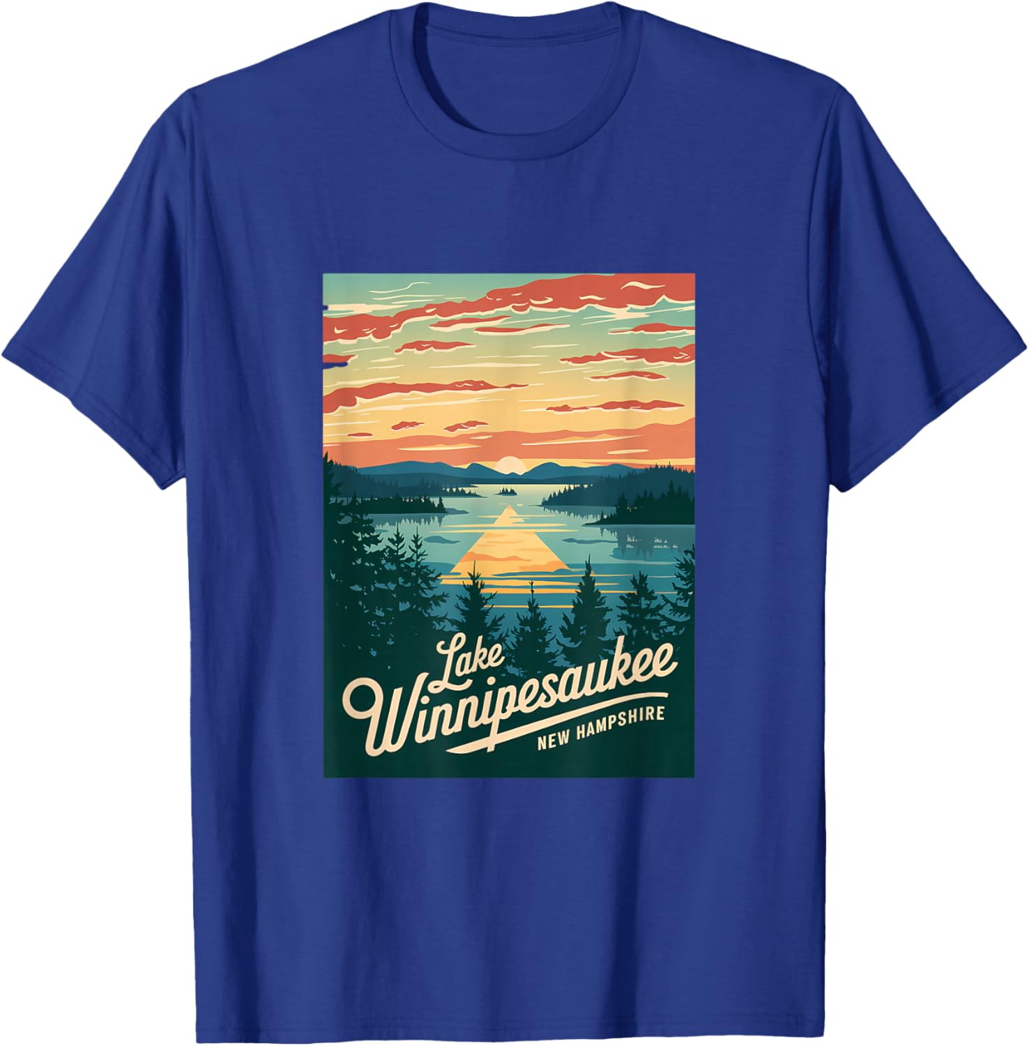 Sunset Beauty T-Shirt Featuring Scenic Lake Winnipesaukee, New Hampshire - 22