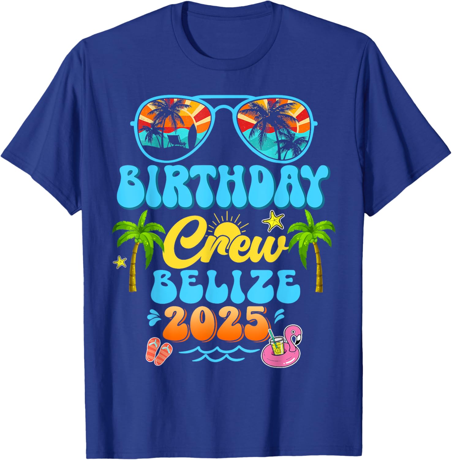 Belize Birthday Crew Summer Vacation Cruise T-Shirt for Fun Group Trips - 11