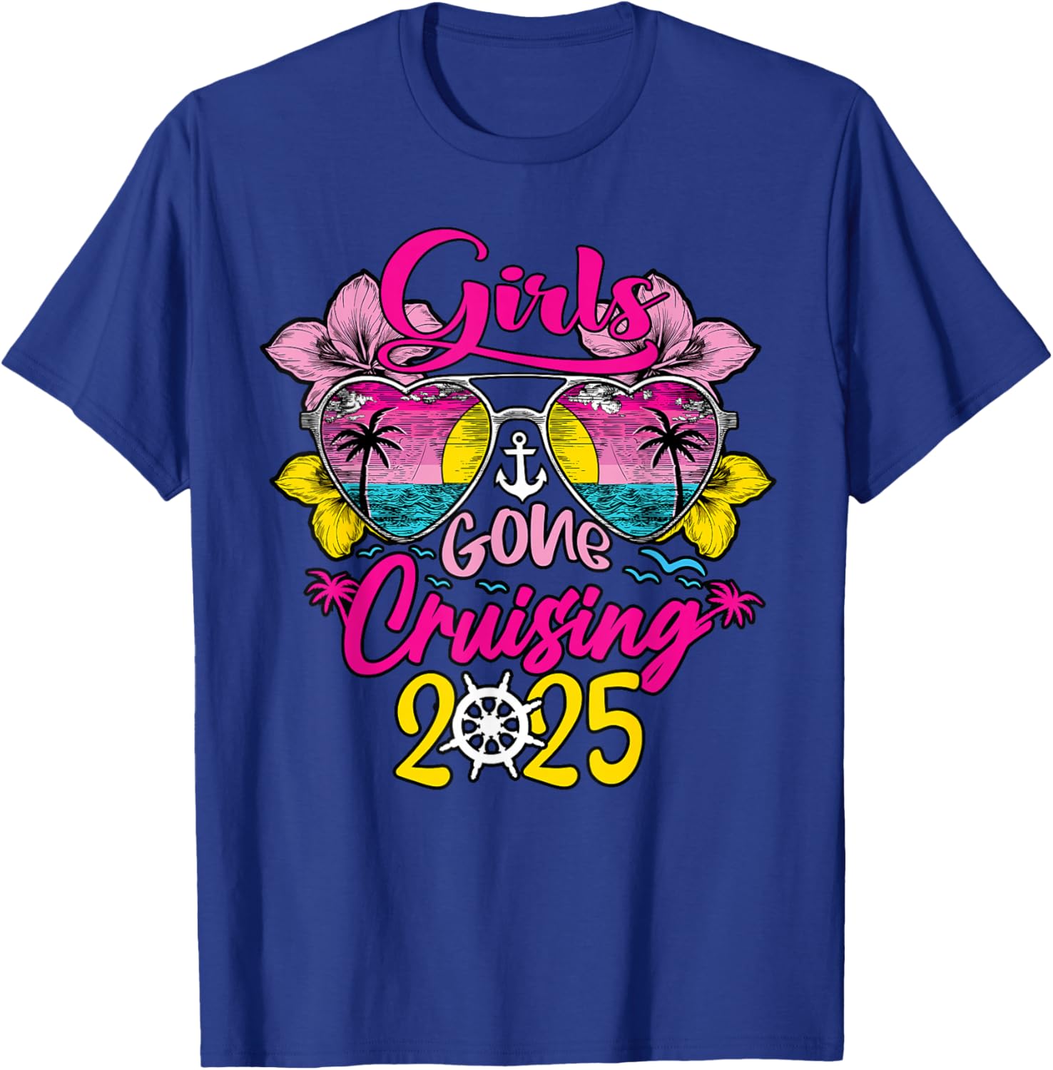 Girls Gone Cruising 2025 Funny Besties T-Shirt for Vacation Fun - 15