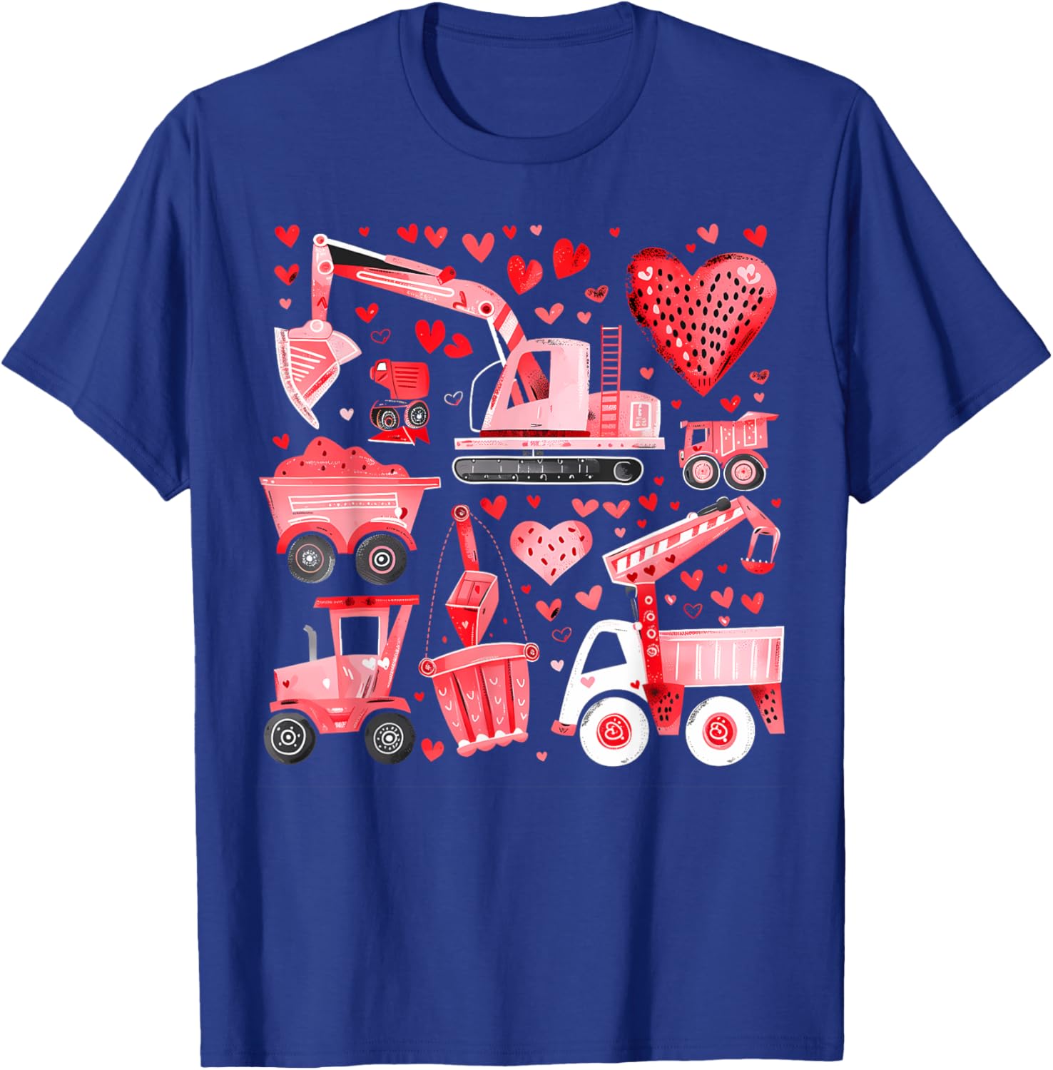 Adorable Valentine's Day Construction Trucks Loads of Love Toddler T-Shirt - 18