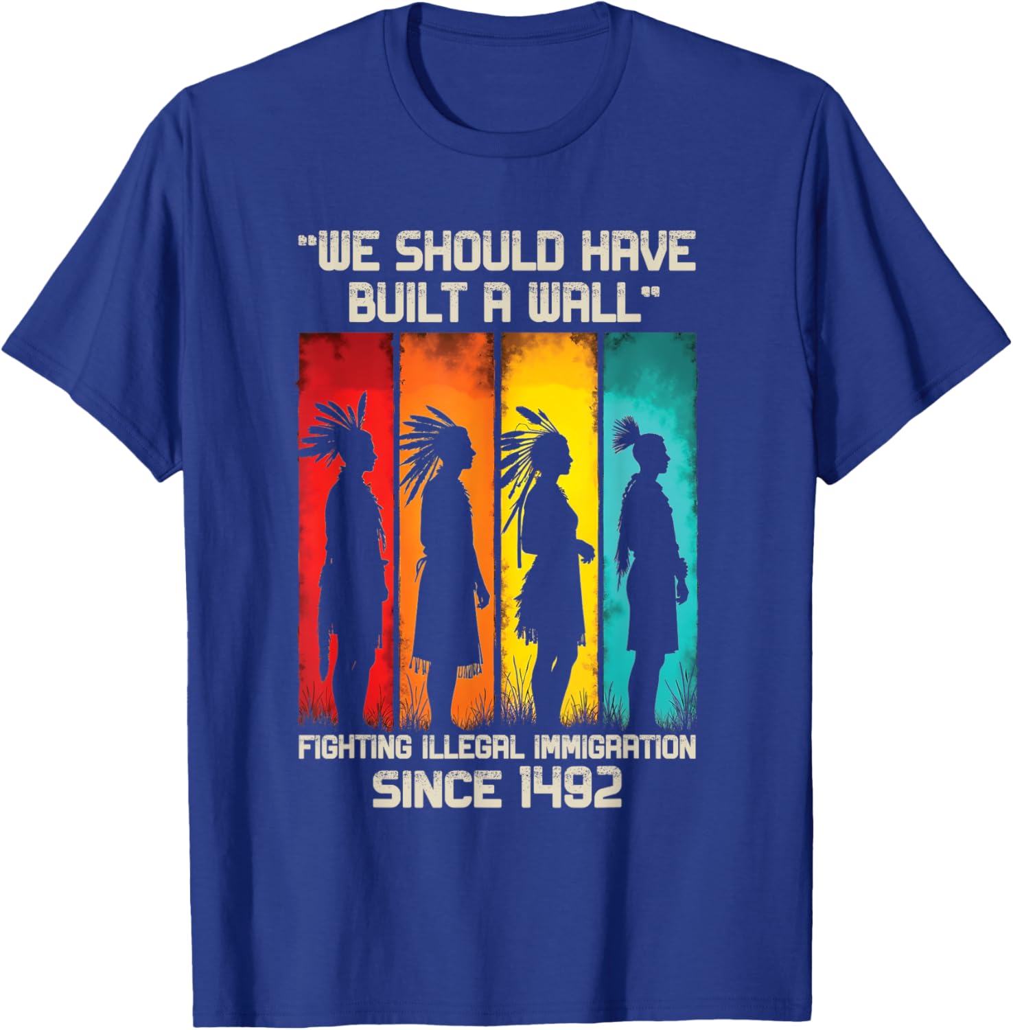We Should Have Built a Wall Native American Graphic T-Shirt for All Ages - 11