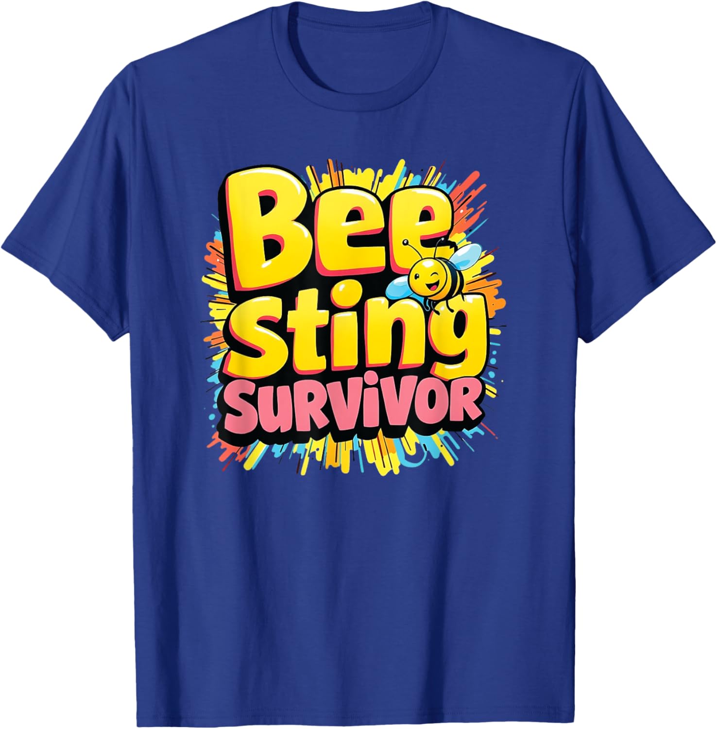 Bee Sting Survivor Funny Beekeeper T-Shirt for Nature Lovers - 5