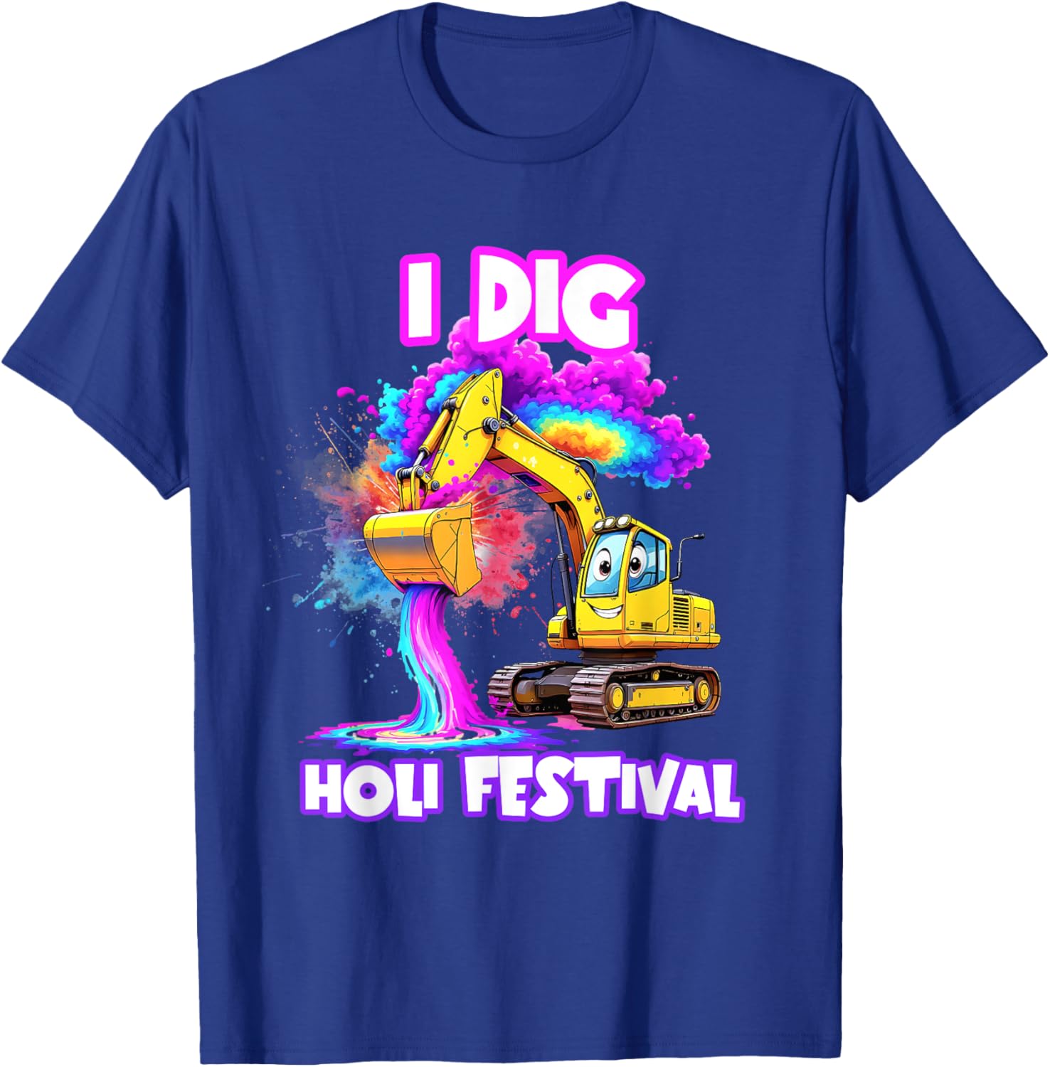 I Dig Holi Festival T-Shirt for Kids Boys Toddlers Celebrating India - 22