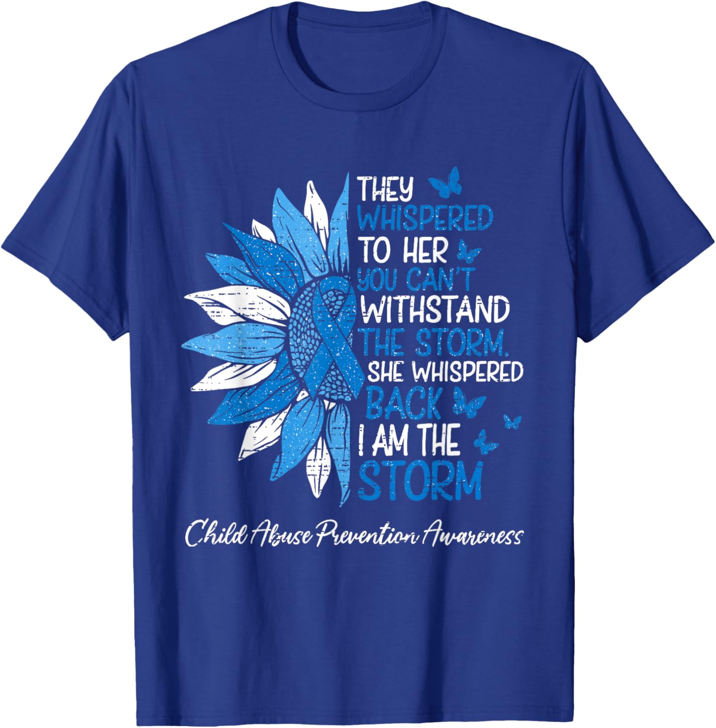 Motivational Positivity Child Abuse Awareness T-Shirt for Kids - 9