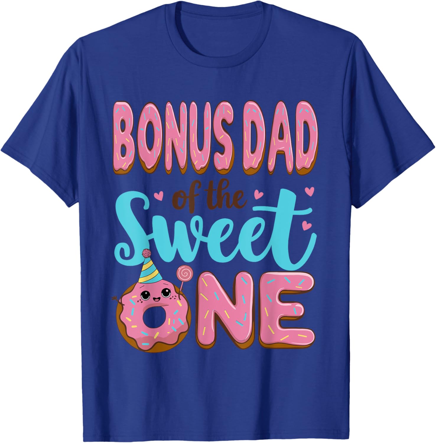 Bonus Dad Donut Party T-Shirt for 1st Birthday Girl Celebration - 7