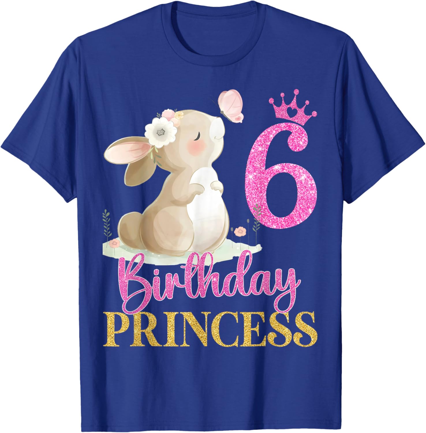 Adorable Rabbit Princess T-Shirt for 6th Birthday Girls - Perfect Gift! - 7