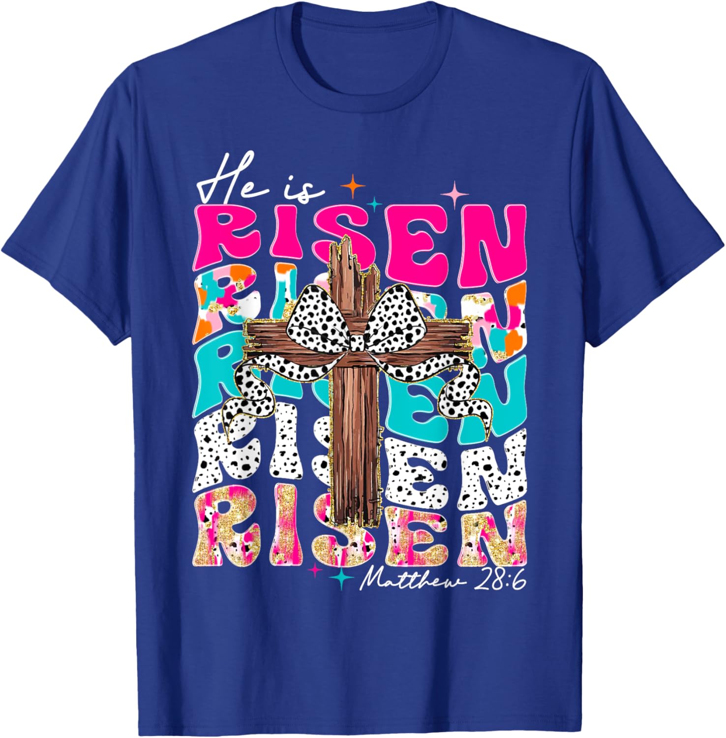 He Is Risen Cross Jesus Easter T-Shirt for Men and Women - Faith Apparel - 17