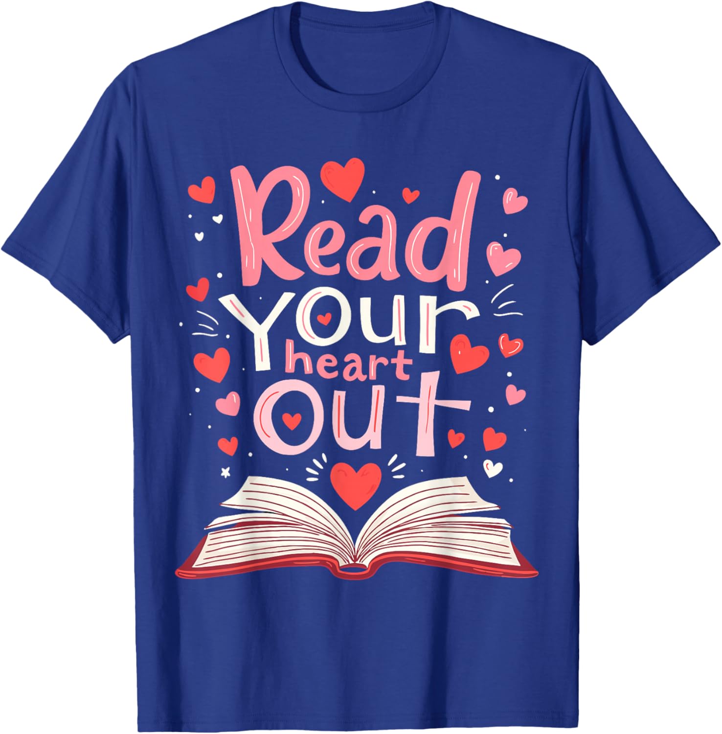 Read Your Heart Out Teacher Valentine's Day T-Shirt for Book Lovers - 16