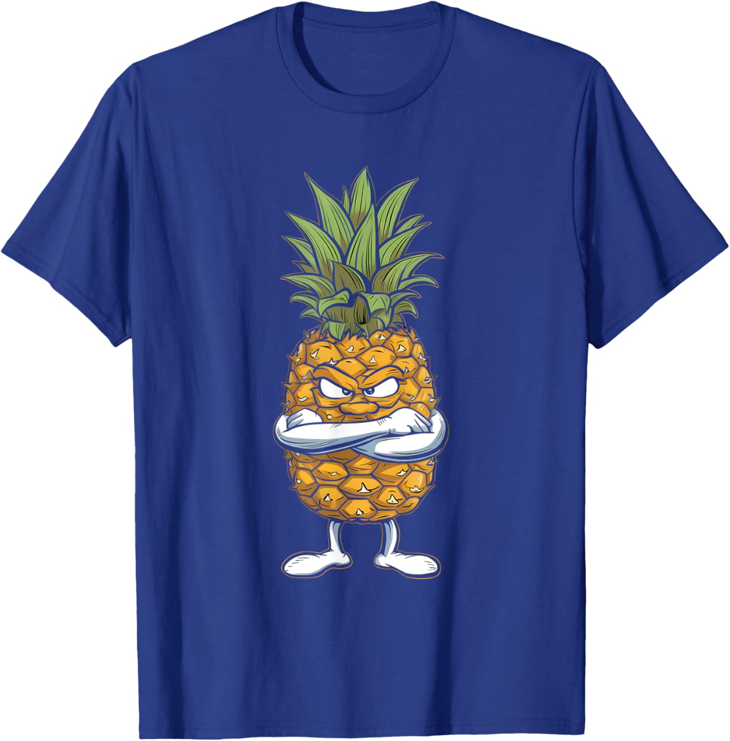 Angry Pineapple T-Shirt Fun Fruit Design for Trendy Casual Wear - 15