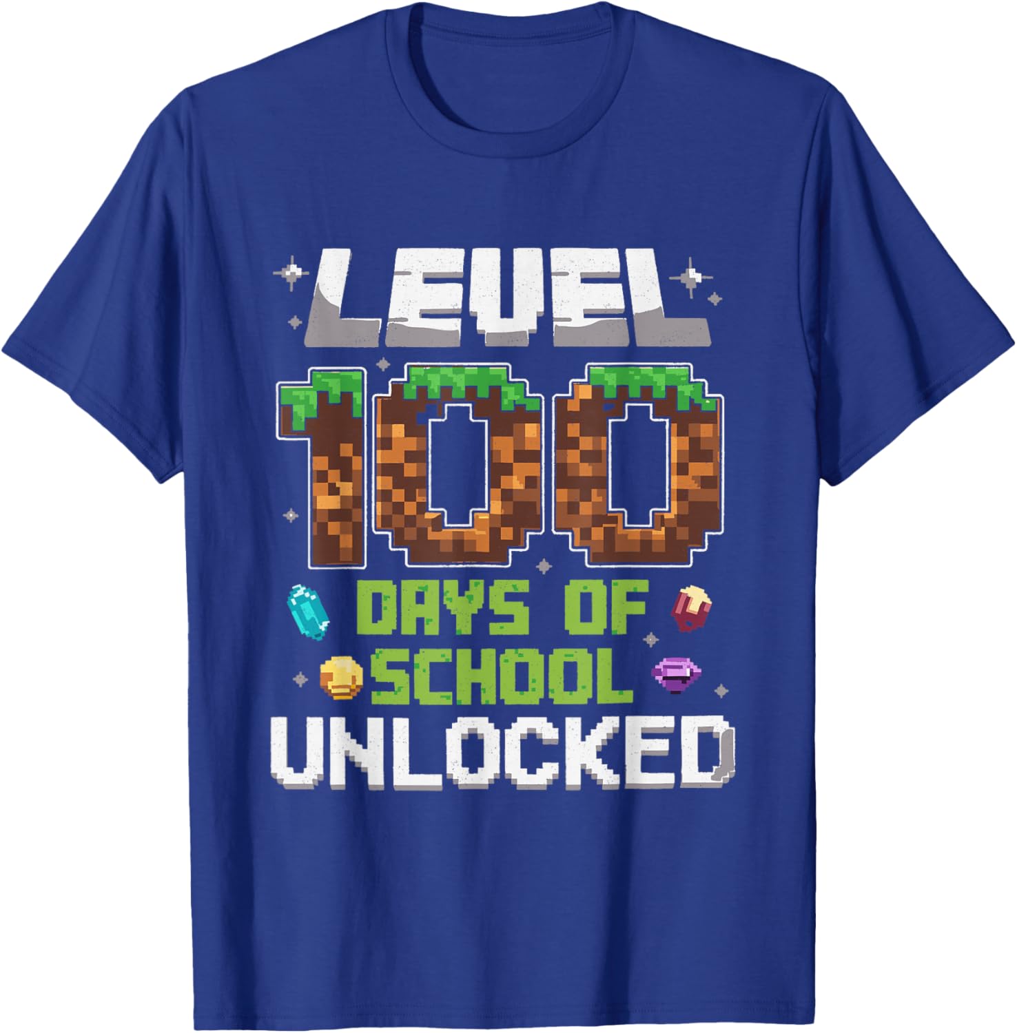 Level 100 Days of School Unlocked Gamer Boy T-Shirt for Kids - 6
