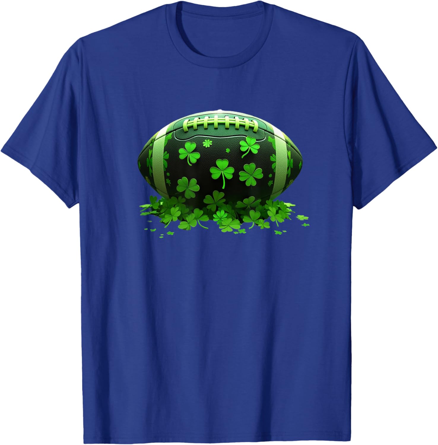 Lucky Shamrock Football Lovers T-Shirt for St Patricks Day Fun - 10