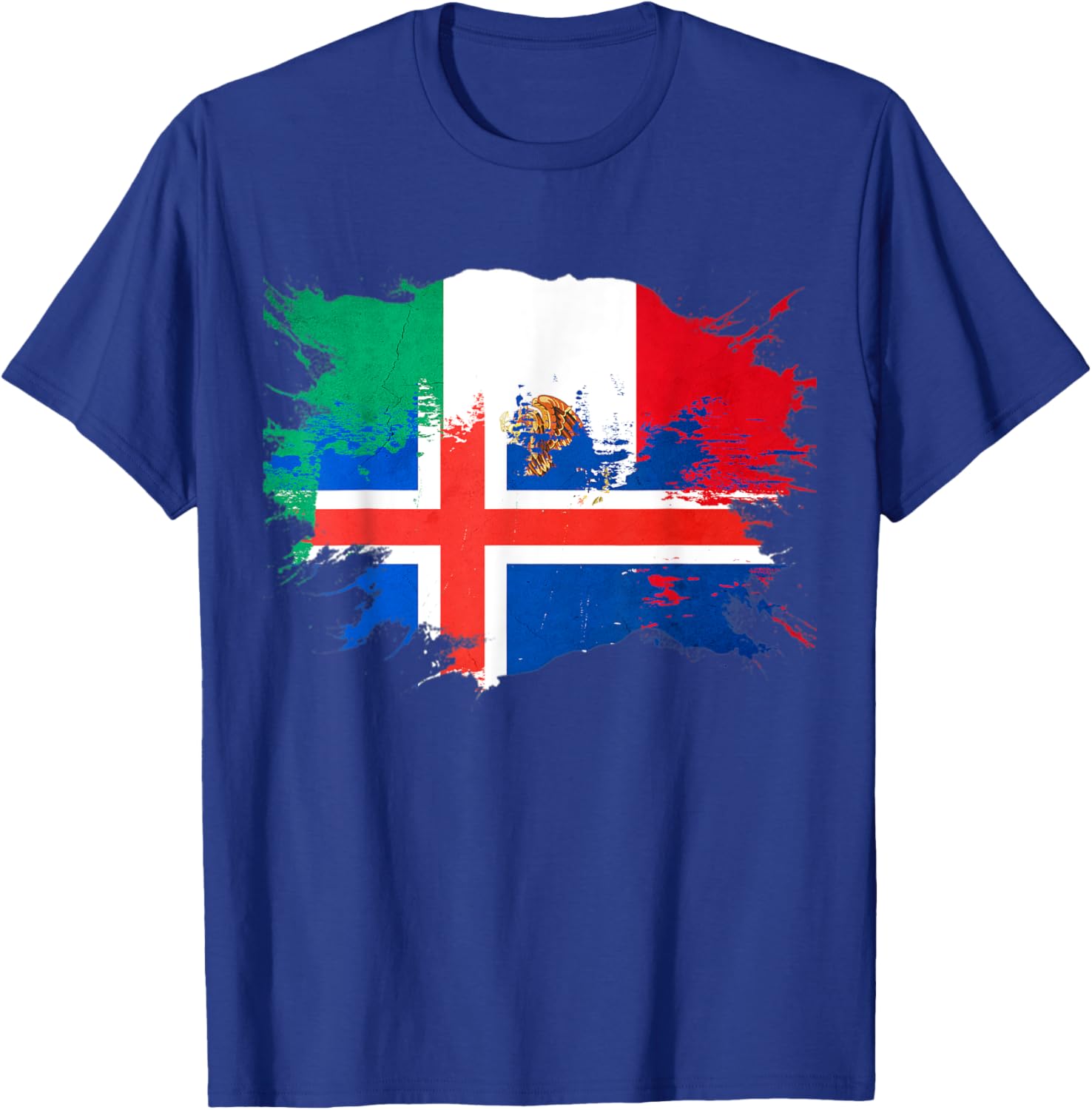 Mexican and Iceland Heritage Flag T-Shirt for Stylish Cultural Pride - 1