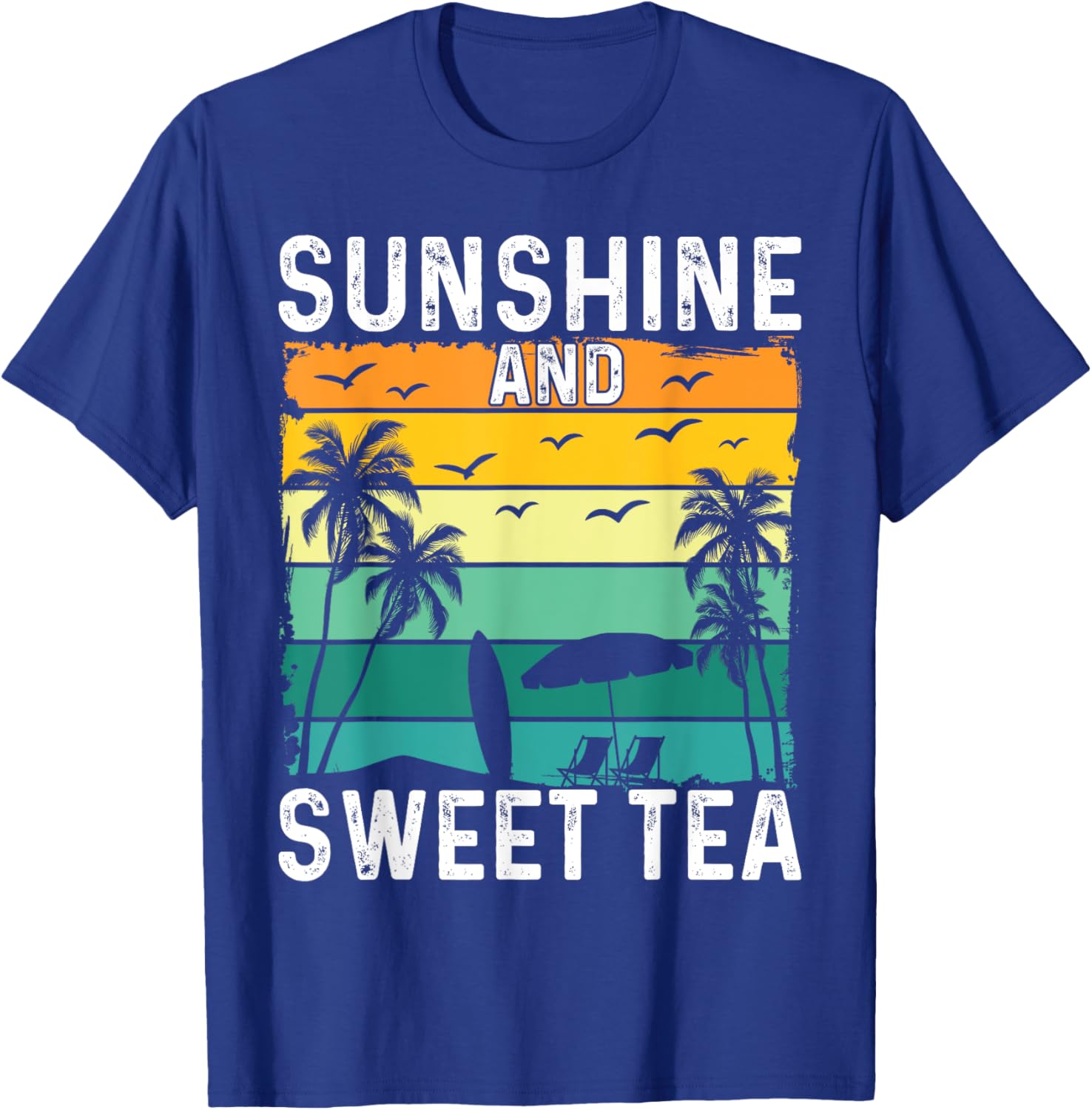 Sunshine And Sweet Tea Retro Southern Pride Iced Tea Lover T-Shirt - 2