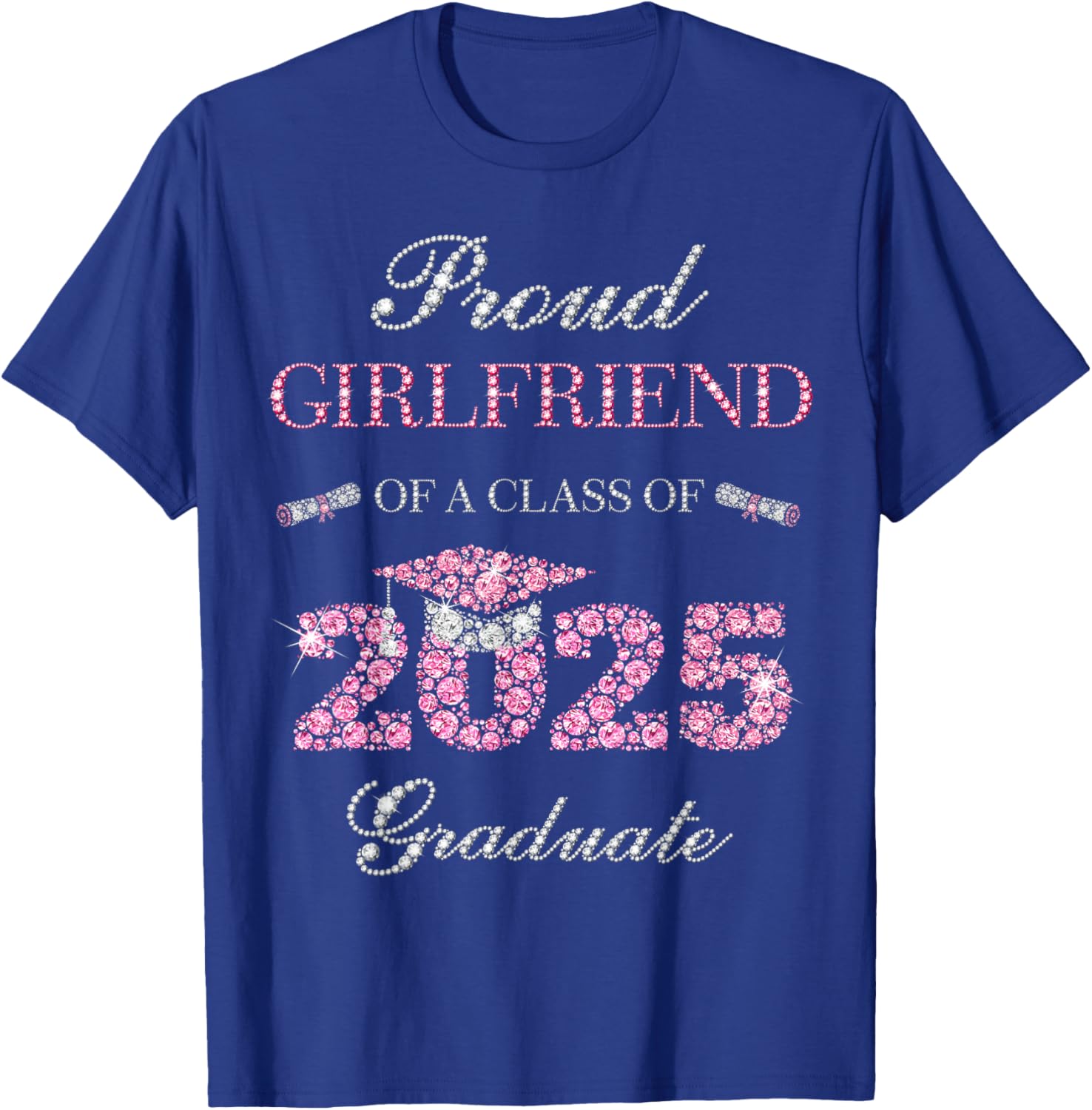 Proud Girlfriend Of A Class Of 2025 Graduate T-Shirt for Celebrating Achievements - 4